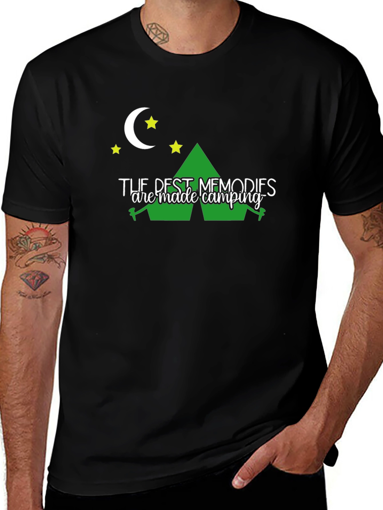 Camping Memories Black T-Shirt