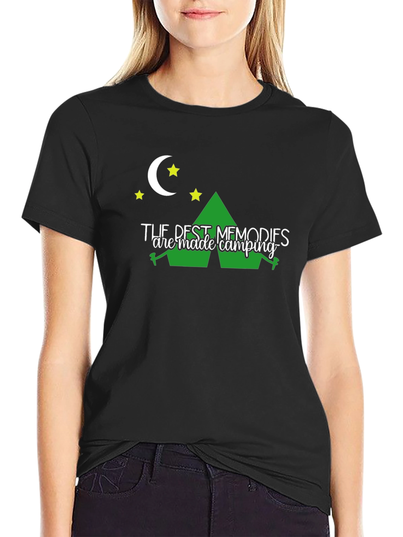 Camping Memories Black T-Shirt