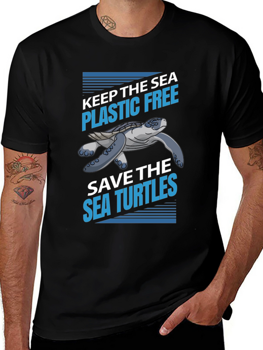 Keep the Sea Plastic Free Save Sea Turtles T-Shirt