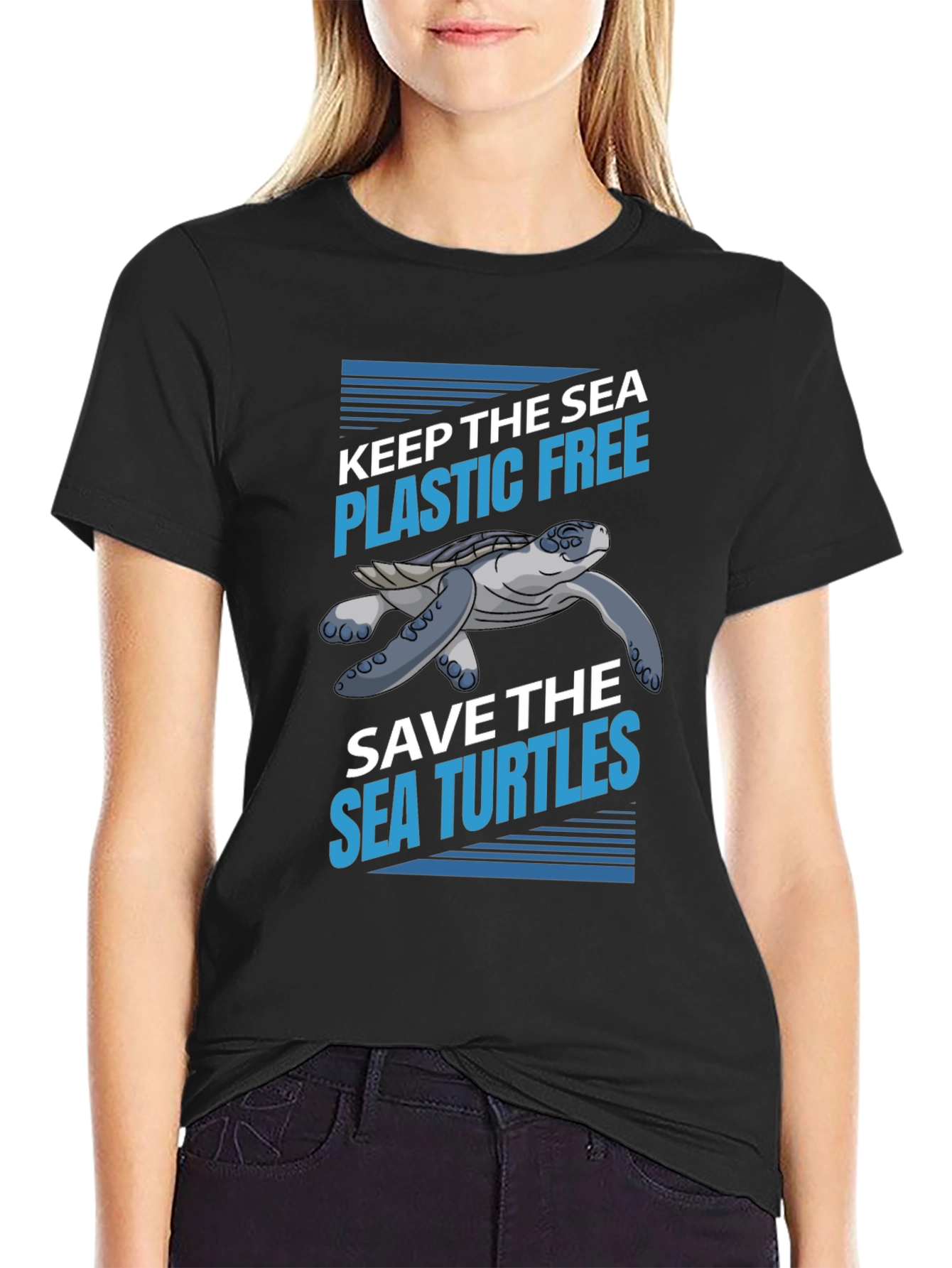 Keep the Sea Plastic Free Save Sea Turtles T-Shirt