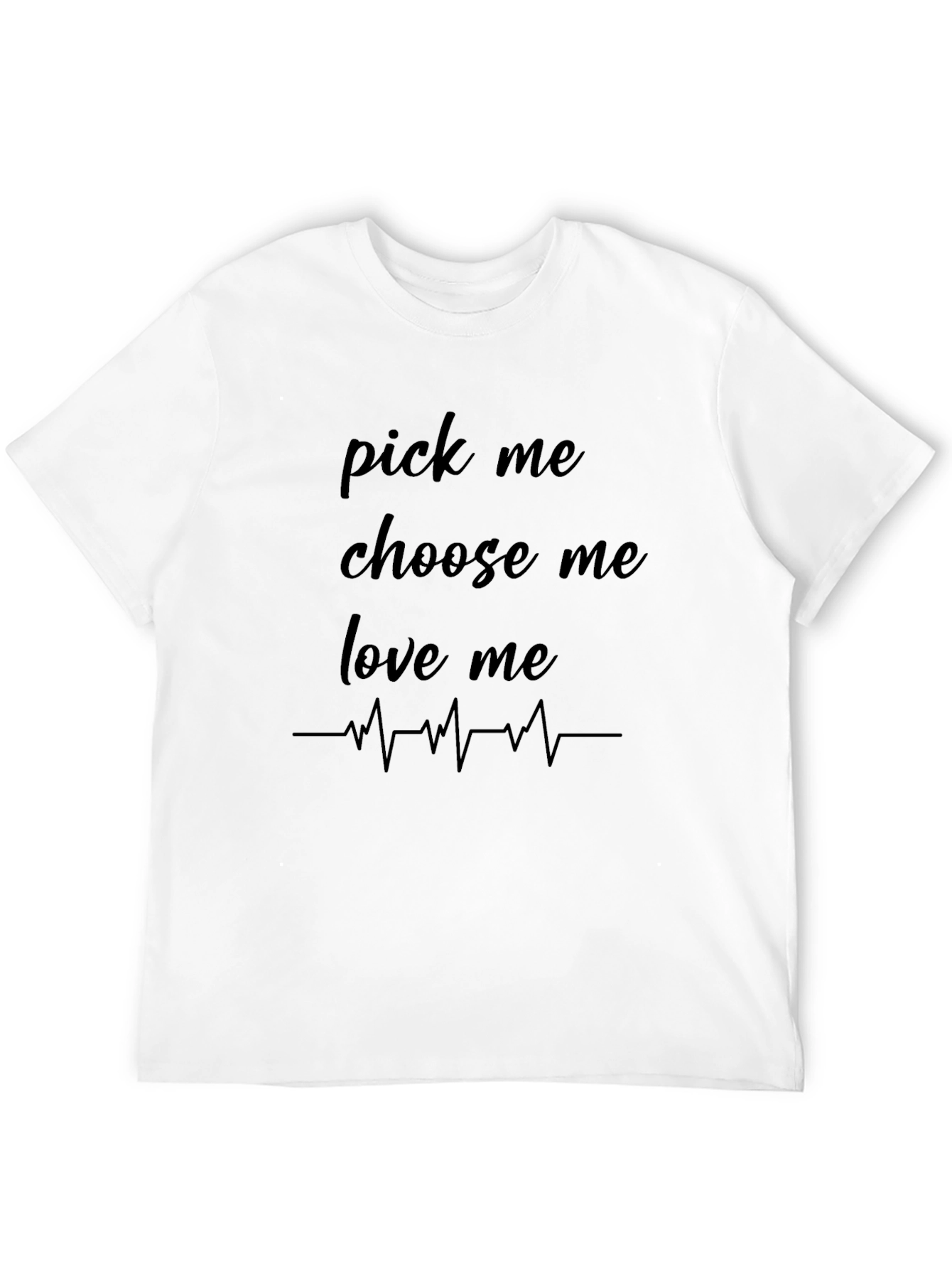 Pick Me Love Me Heartbeat Graphic Tee