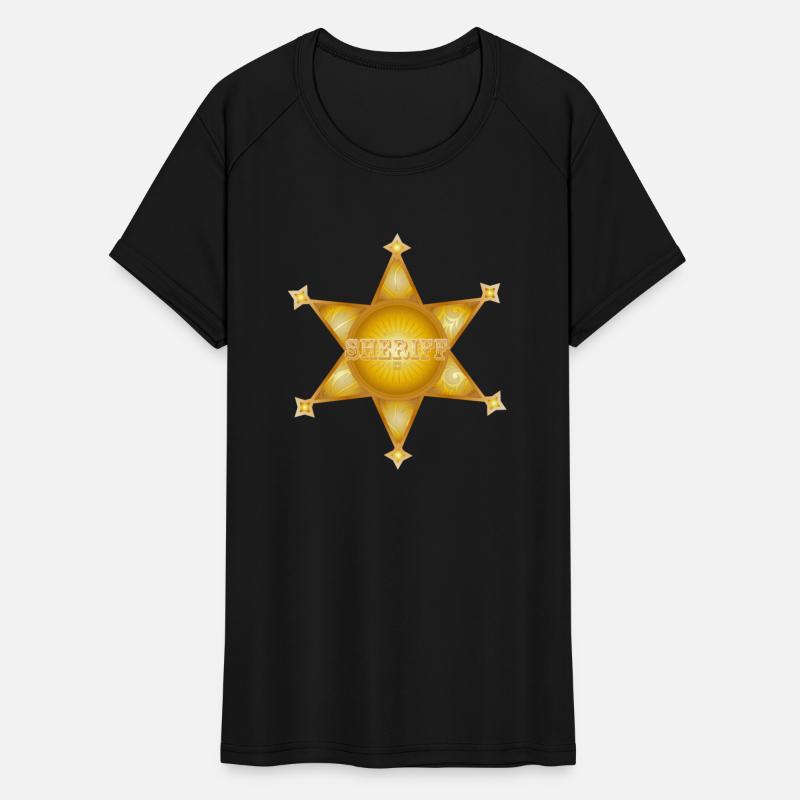 exceptional gold-colored sheriff's star