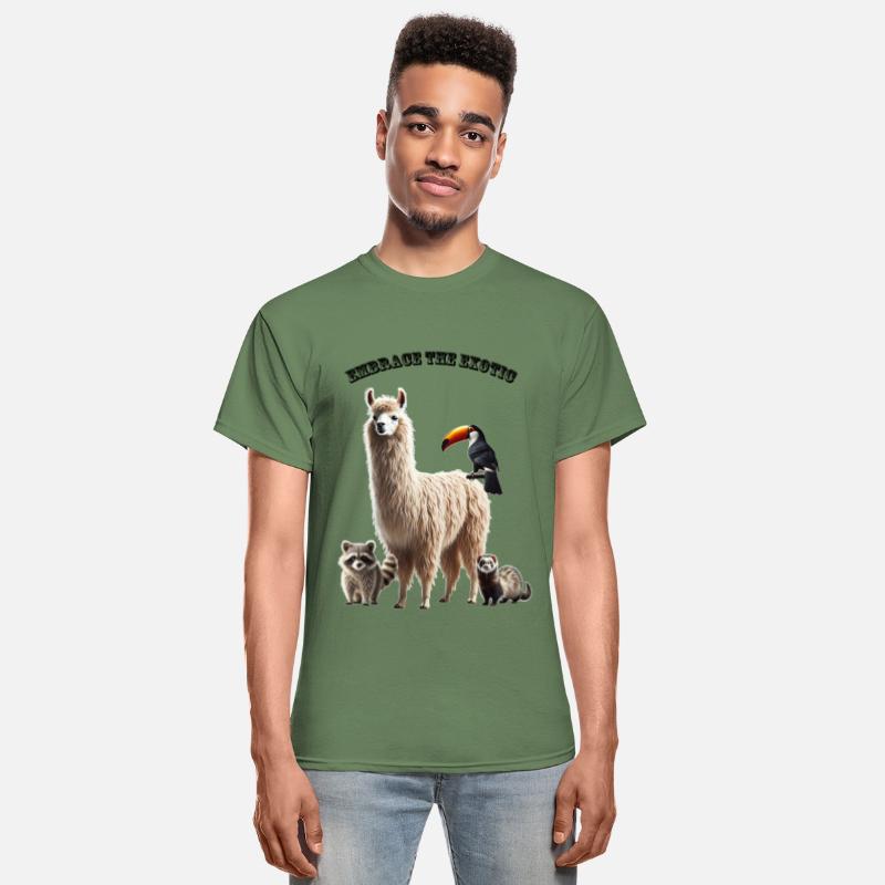 Exotic Pet Lover LLama, Raccoon, Ferret, & Toucan