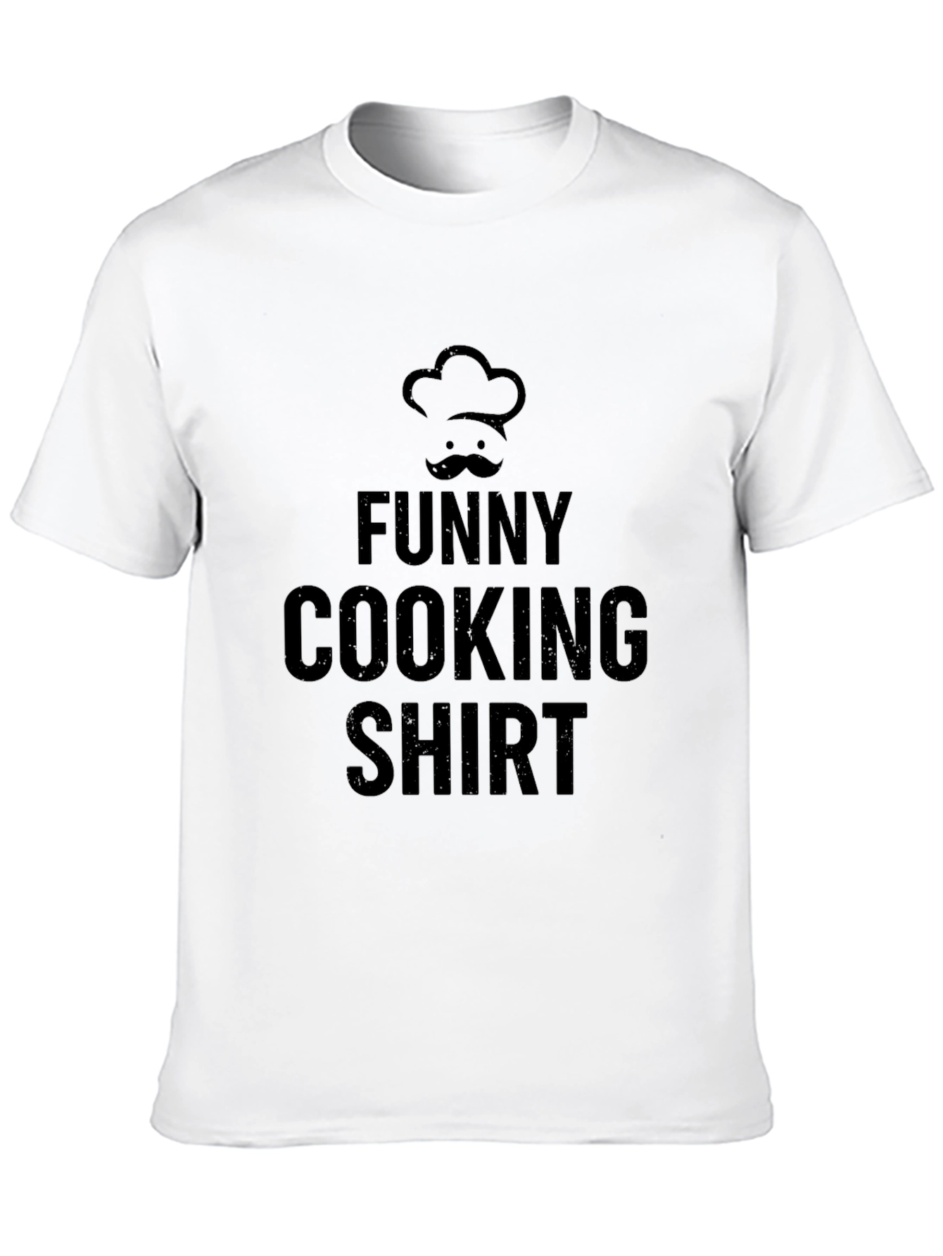 Funny Cooking Shirt Chefs Hat & Mustache T-Shirt