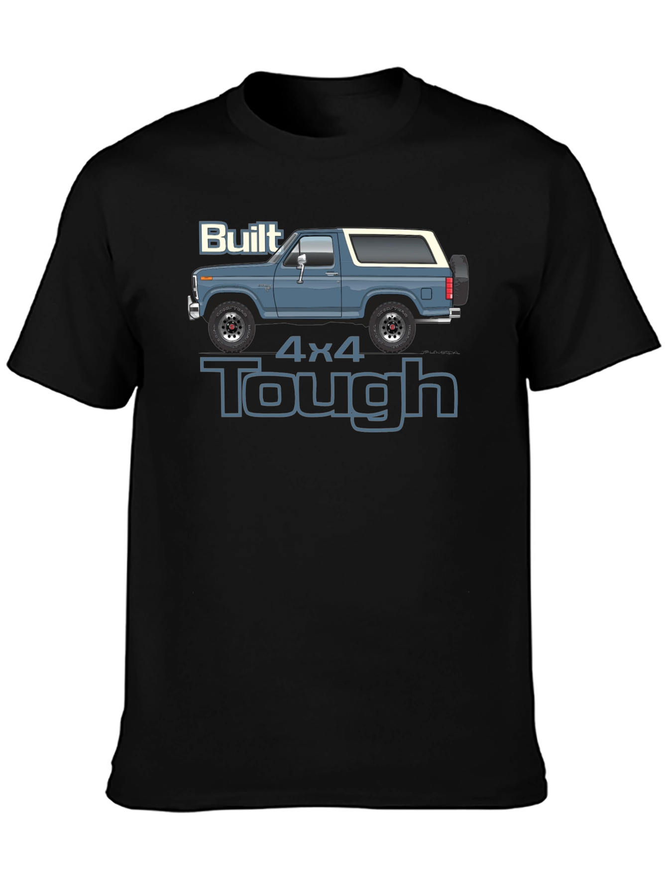 Built 4x4 Tough Graphic Tee - Bronco Truck Shirt