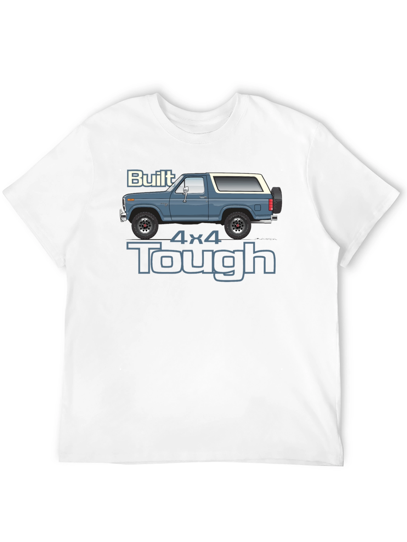 Built 4x4 Tough Graphic Tee - Bronco Truck Shirt