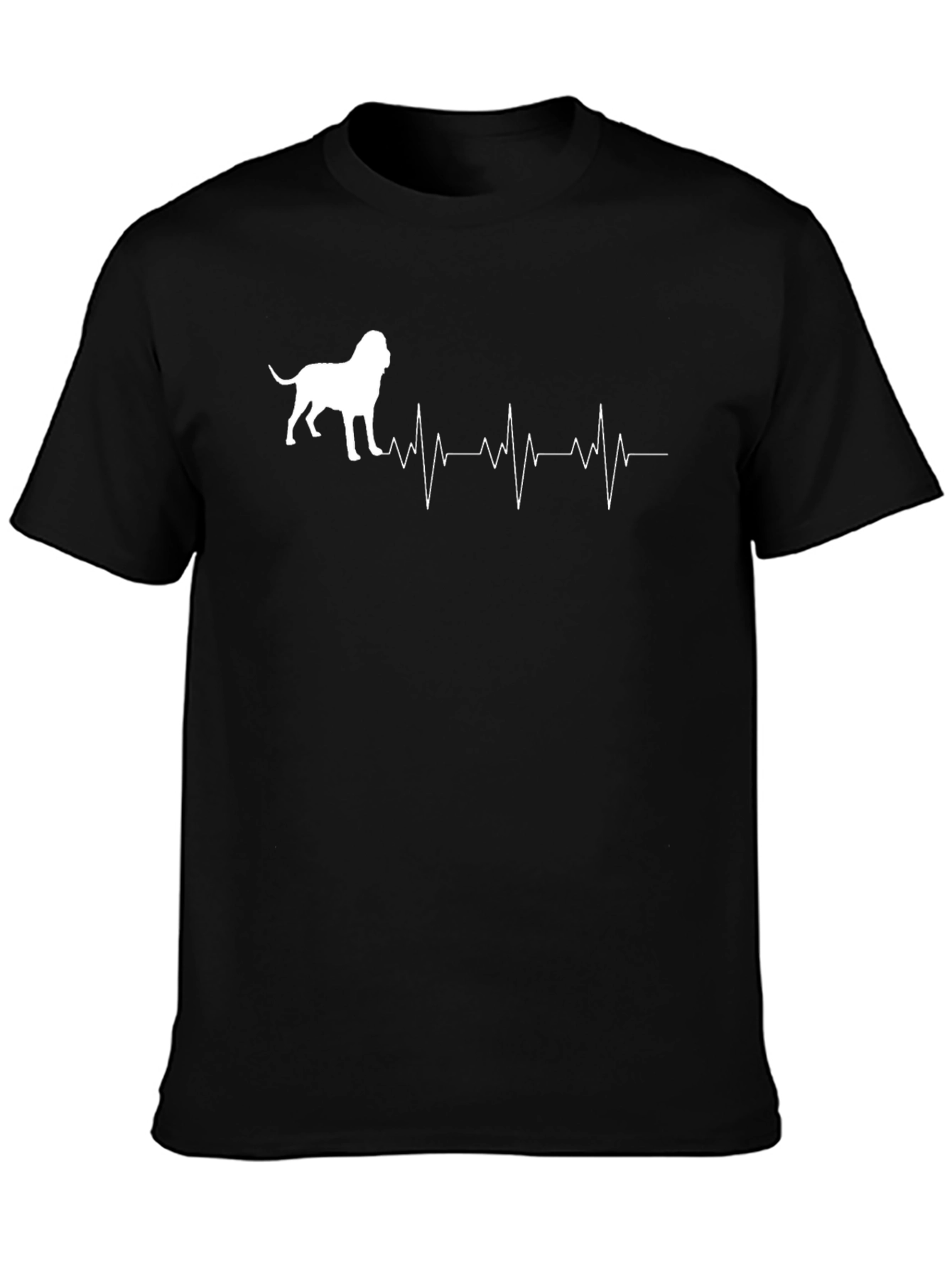 Dog Lover T-Shirt: Heartbeat Mastiff Graphic Tee