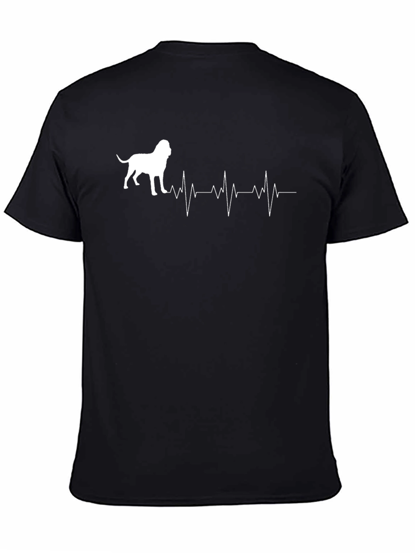 Dog Lover T-Shirt: Heartbeat Mastiff Graphic Tee