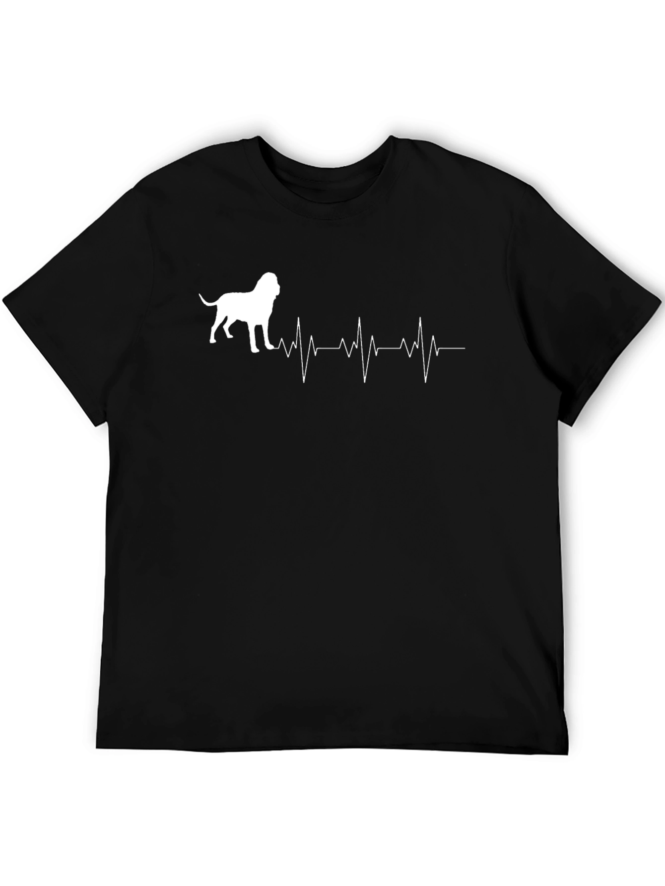 Dog Lover T-Shirt: Heartbeat Mastiff Graphic Tee