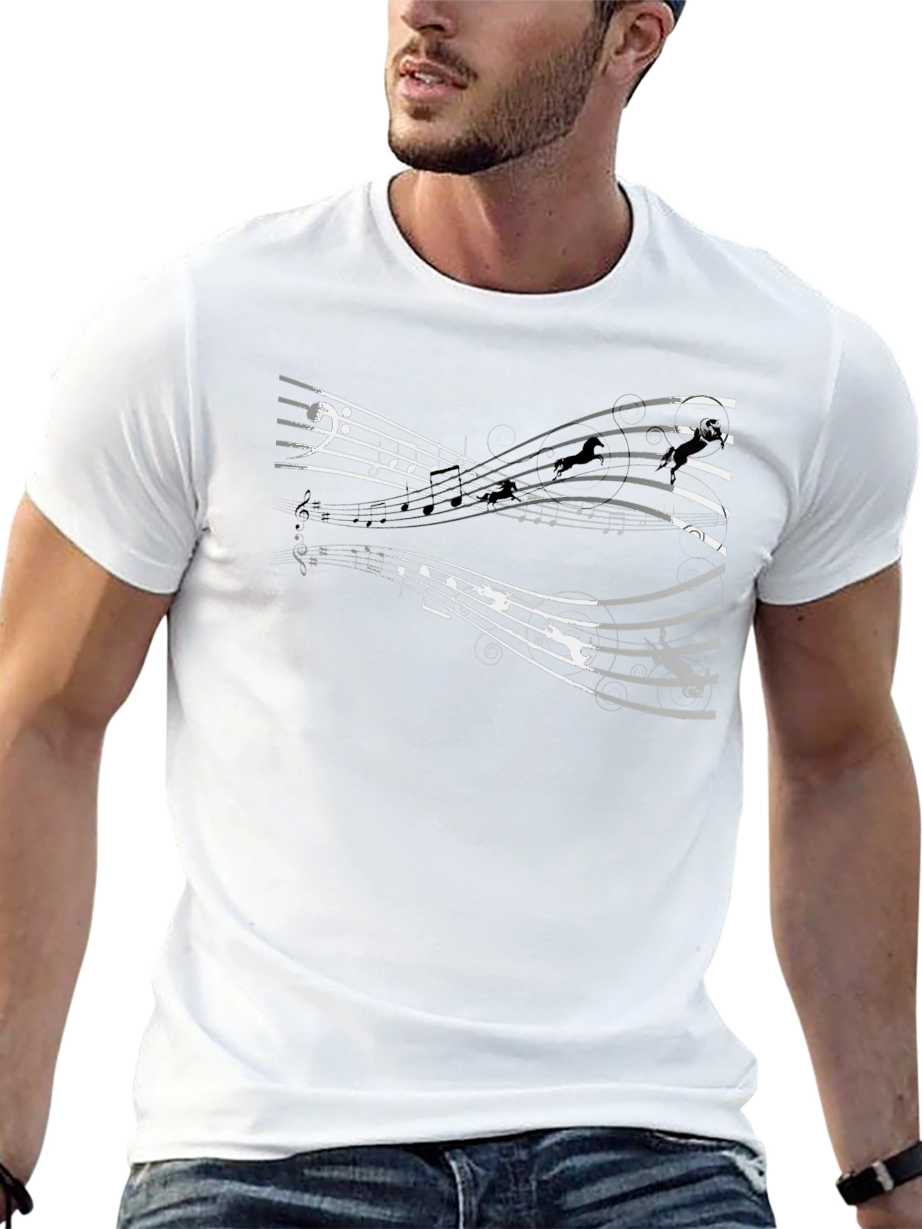 Musical Gymnastics Graphic Tee - Black