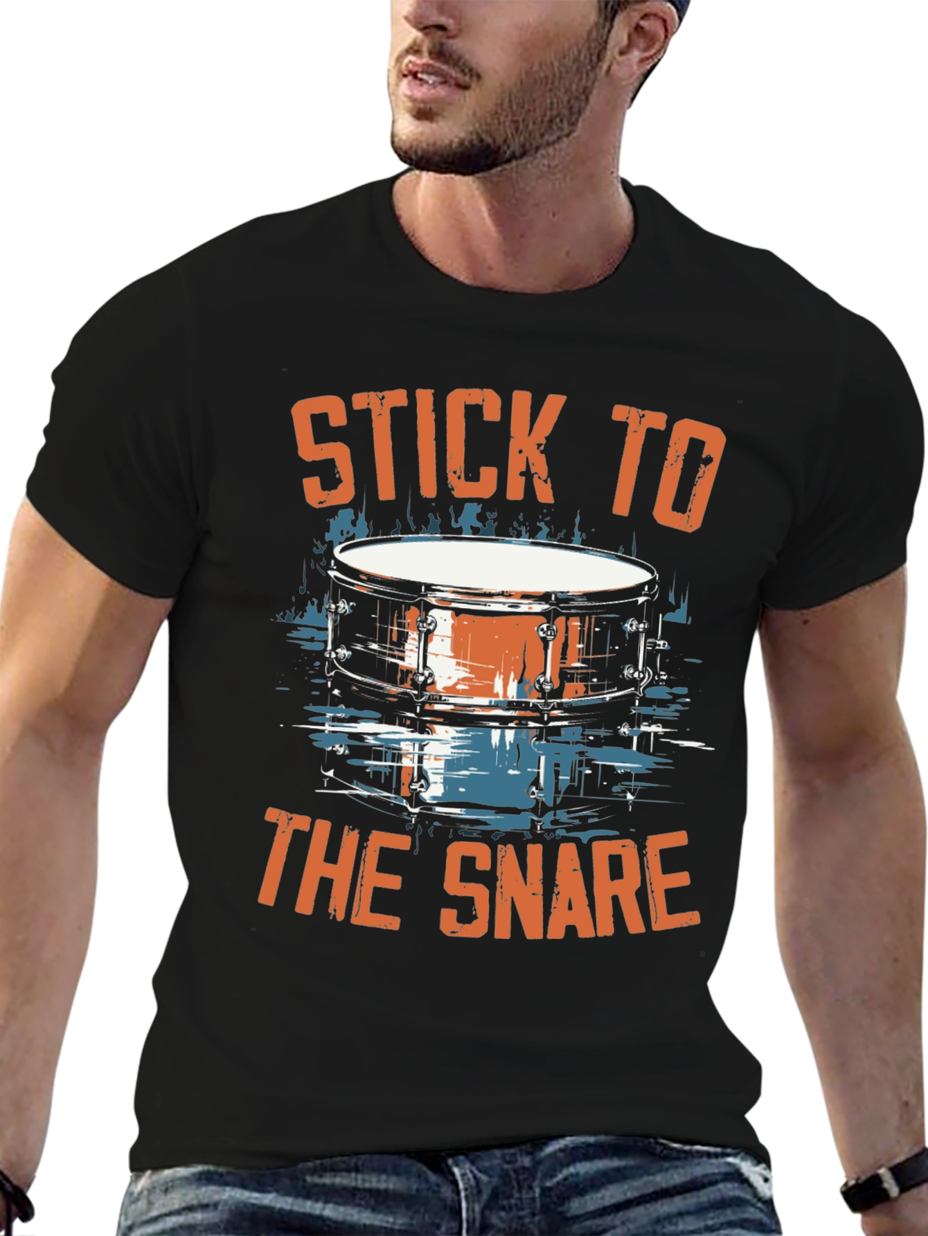 Stick to the Snare Drum Graphic T-Shirt
