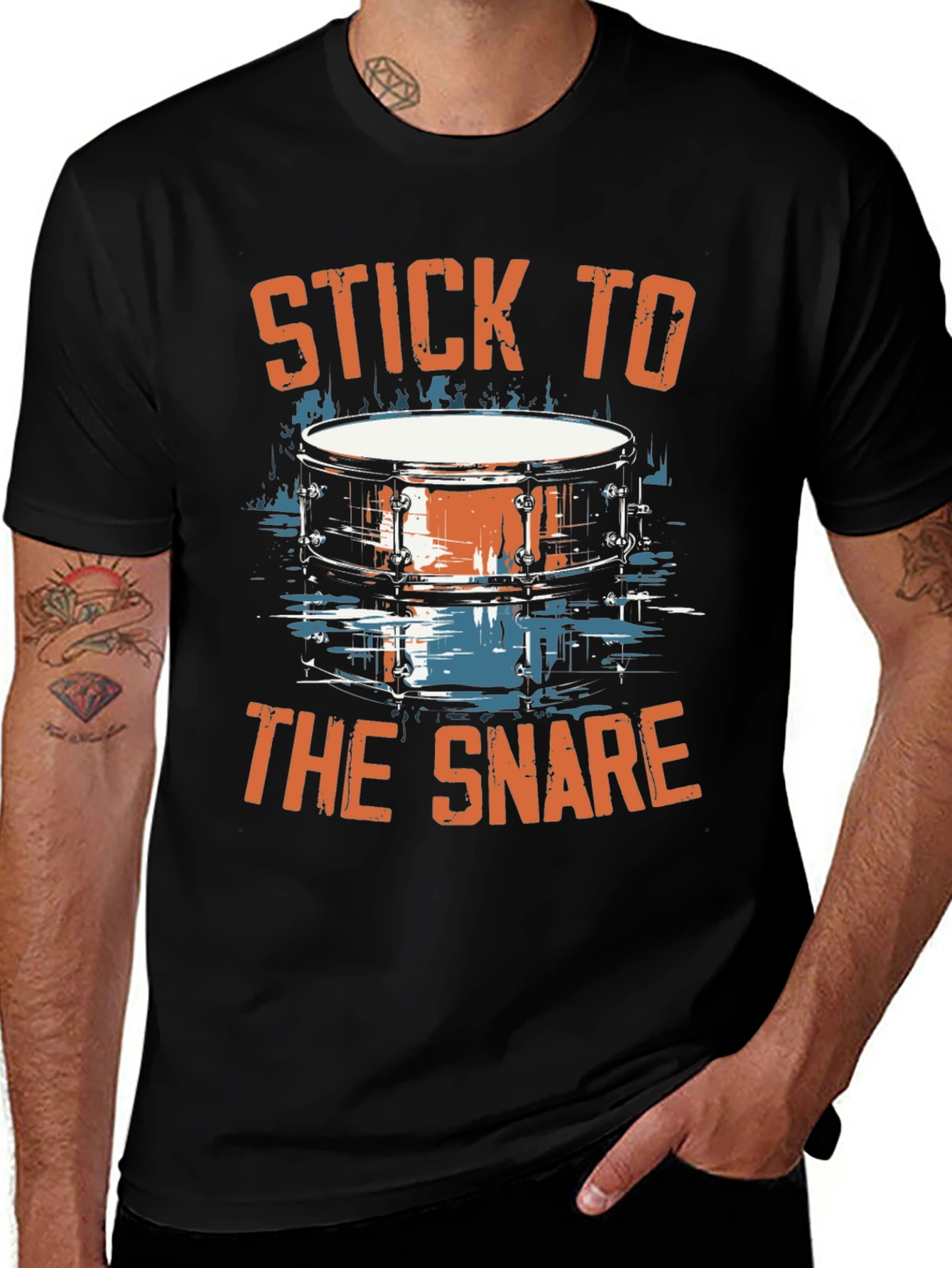 Stick to the Snare Drum Graphic T-Shirt