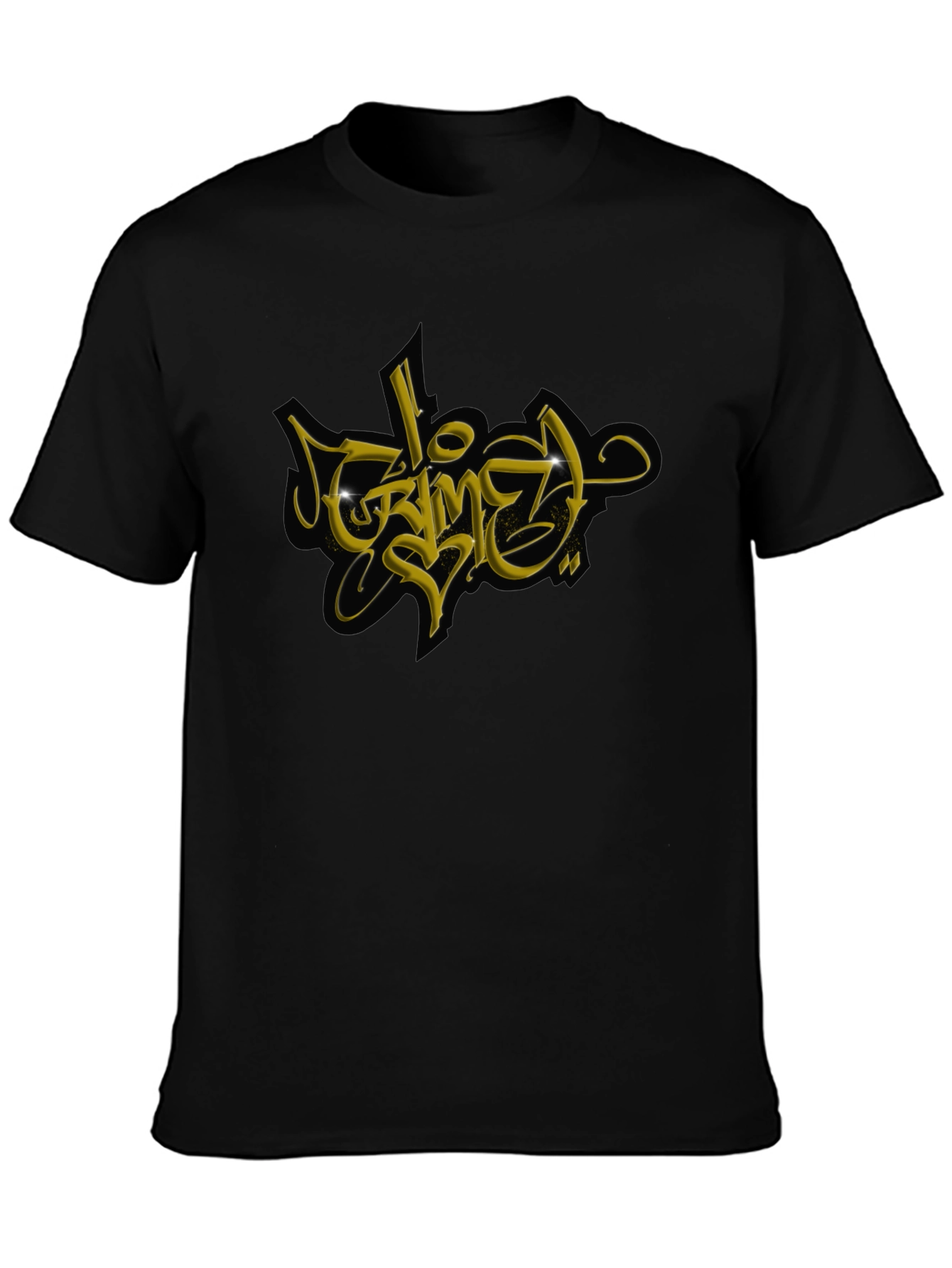 Graffiti Graphic Black T-Shirt