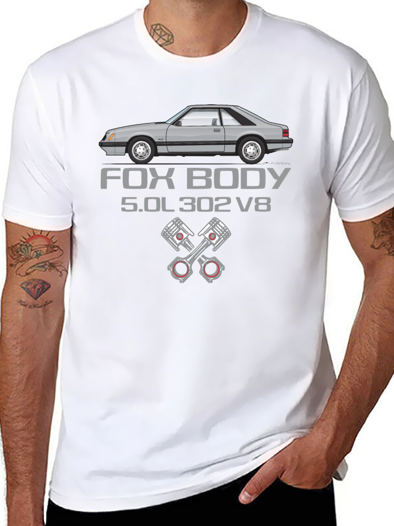 Fox Body 5.0L 302 V8 Graphic T-Shirt