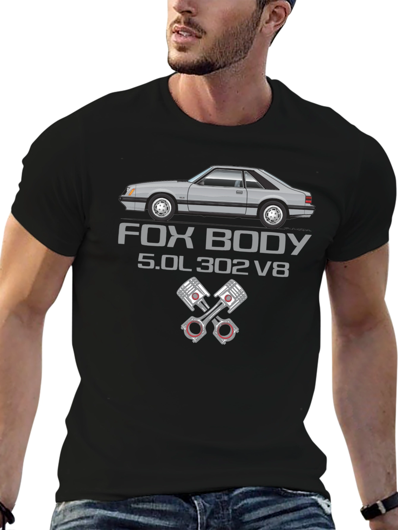 Fox Body 5.0L 302 V8 Graphic T-Shirt