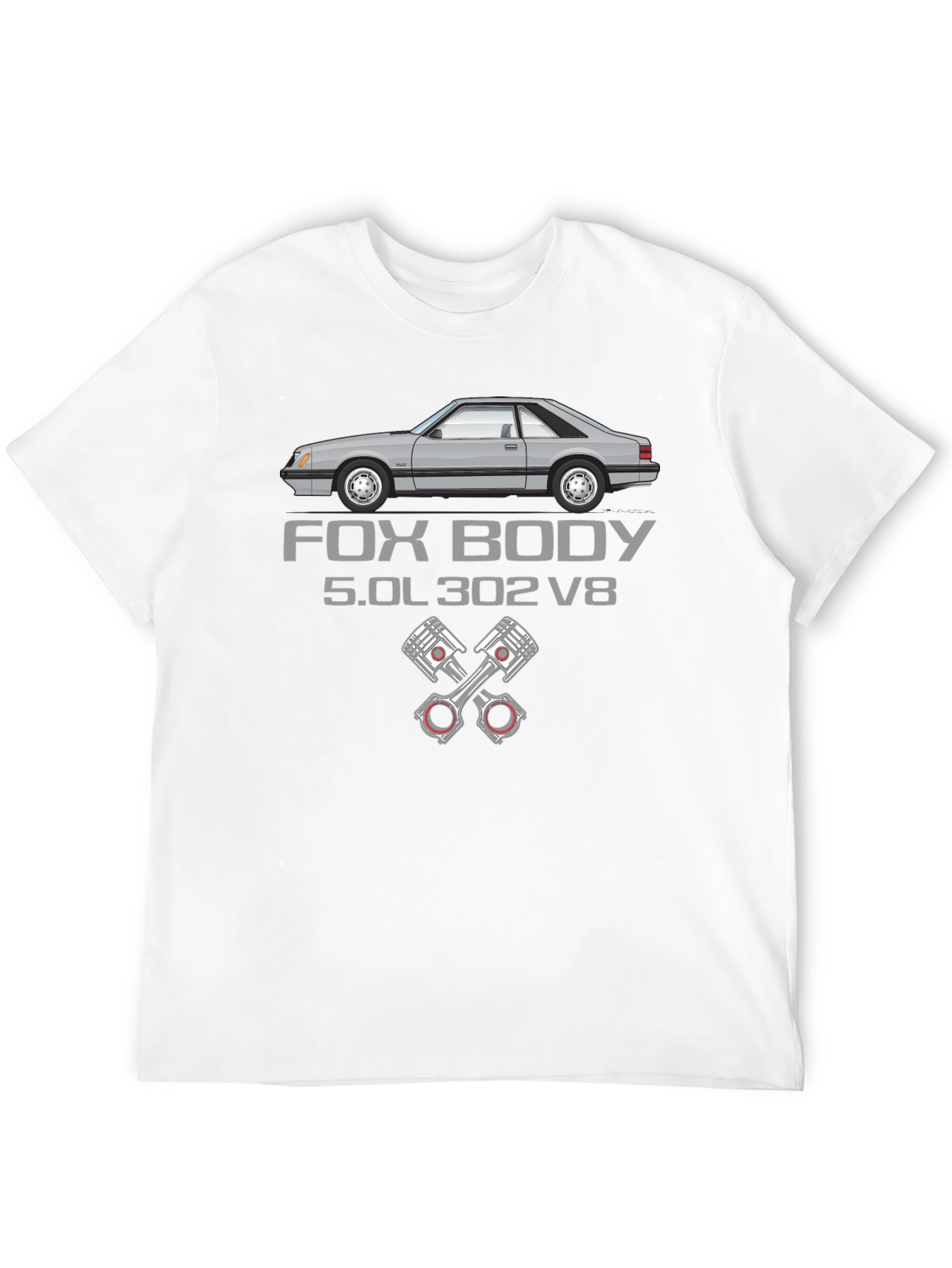 Fox Body 5.0L 302 V8 Graphic T-Shirt