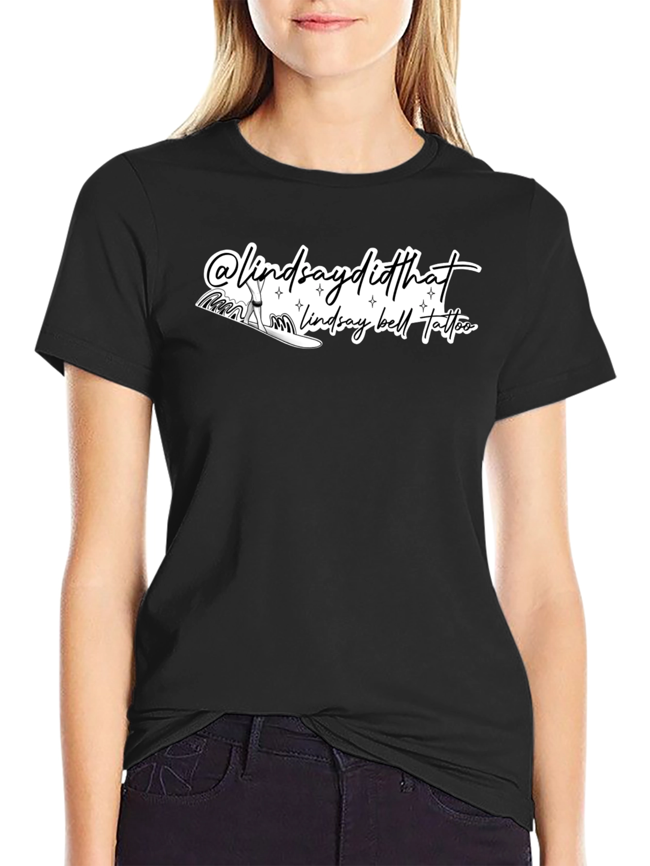 Lindsay Bell Tattoo Black Graphic Tee