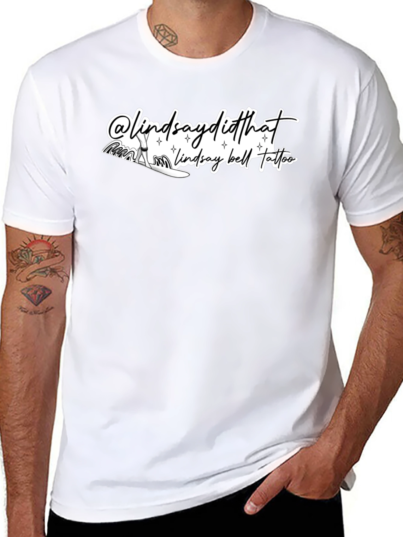 Lindsay Bell Tattoo Black Graphic Tee