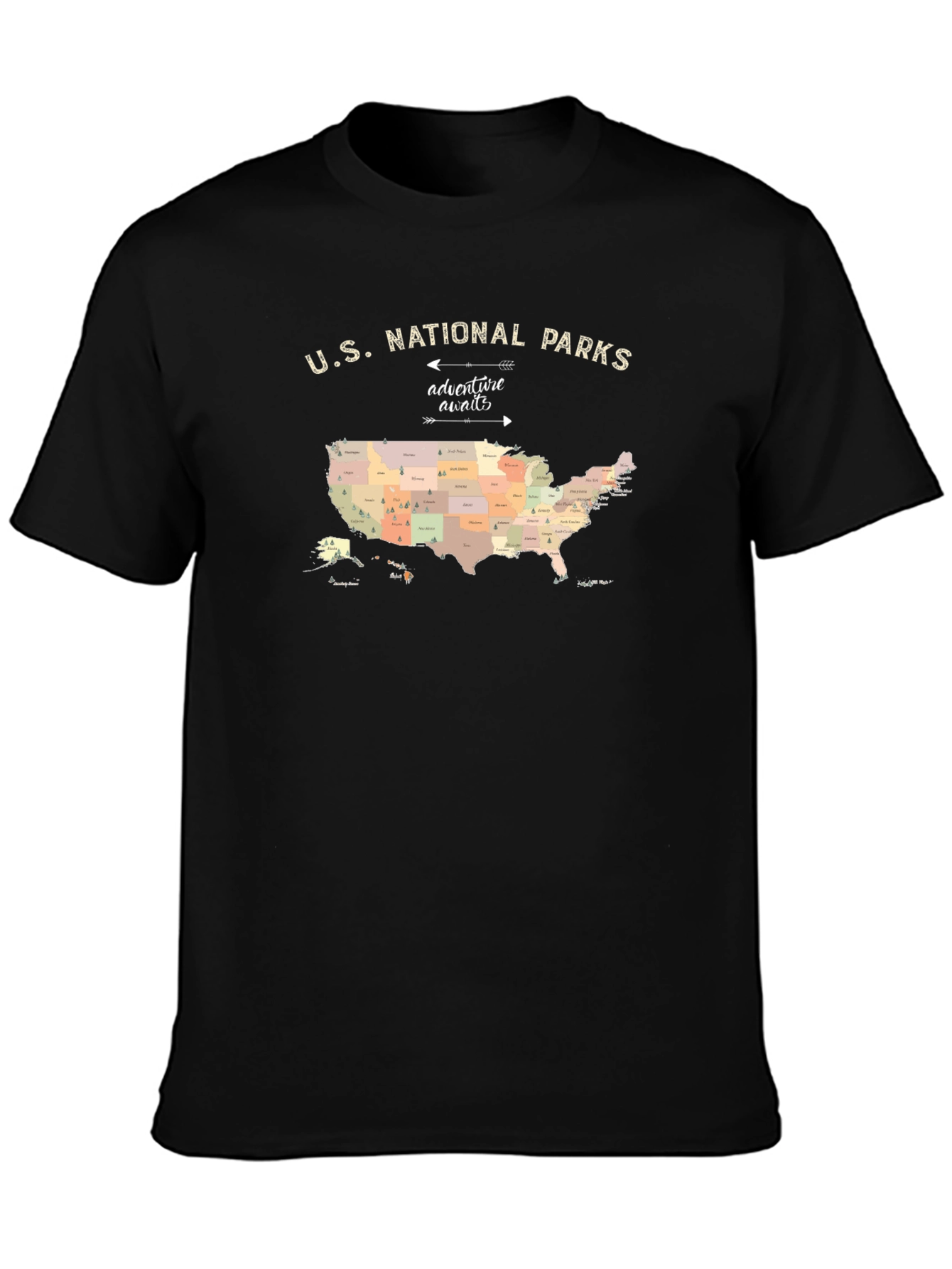 US National Parks Adventure Awaits T-Shirt