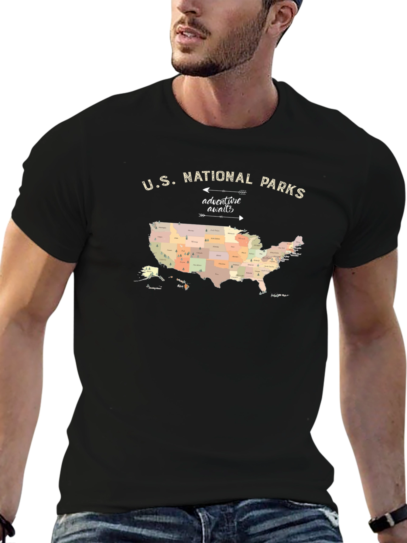 US National Parks Adventure Awaits T-Shirt