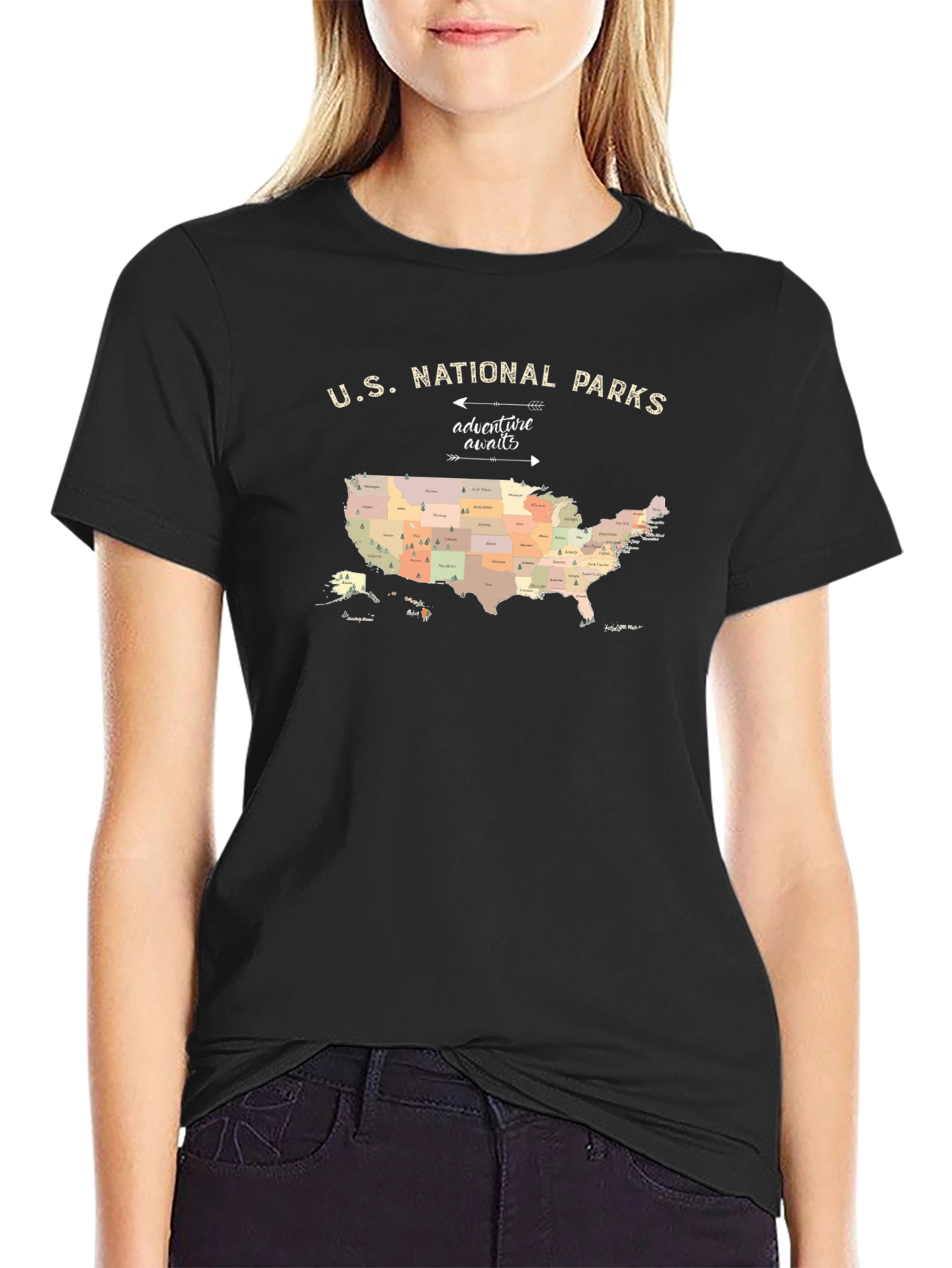 US National Parks Adventure Awaits T-Shirt