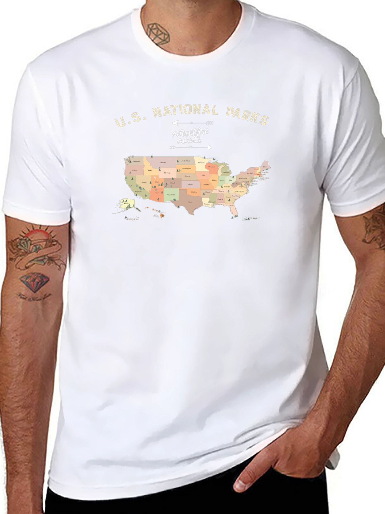 US National Parks Adventure Awaits T-Shirt
