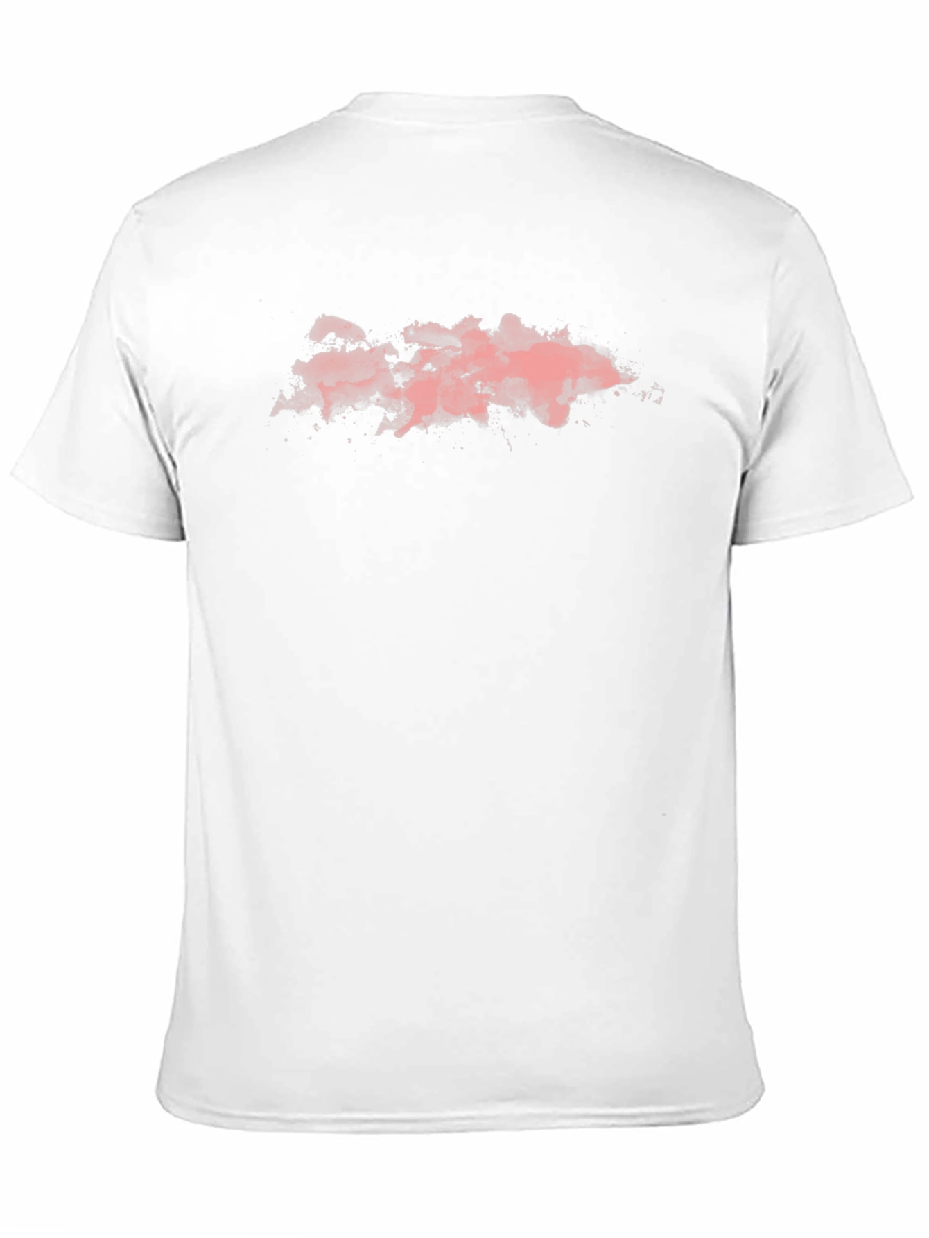 Pink Cloud Graphic Black T-Shirt