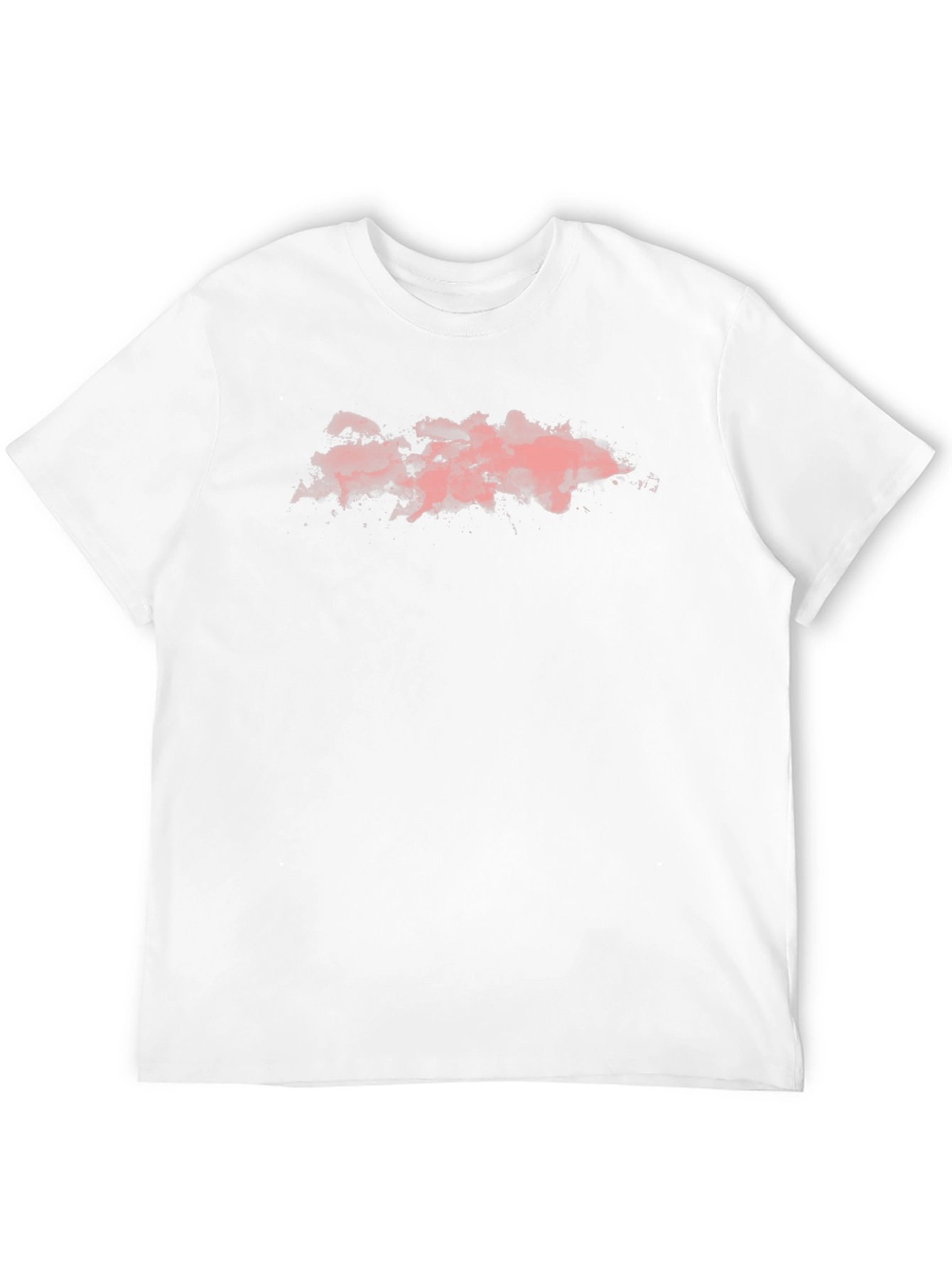 Pink Cloud Graphic Black T-Shirt