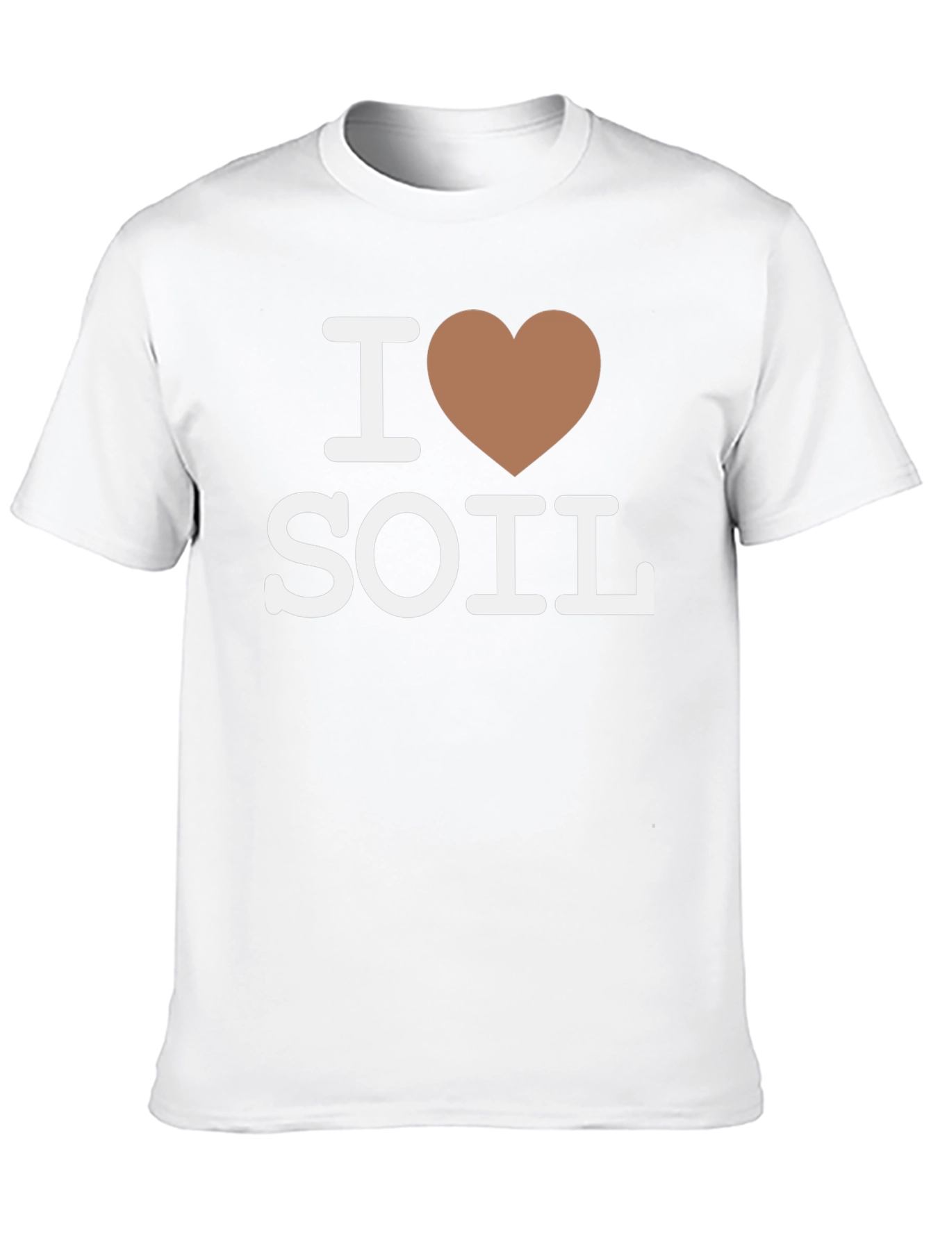 I Love Soil T-Shirt - Black Cotton Graphic Tee