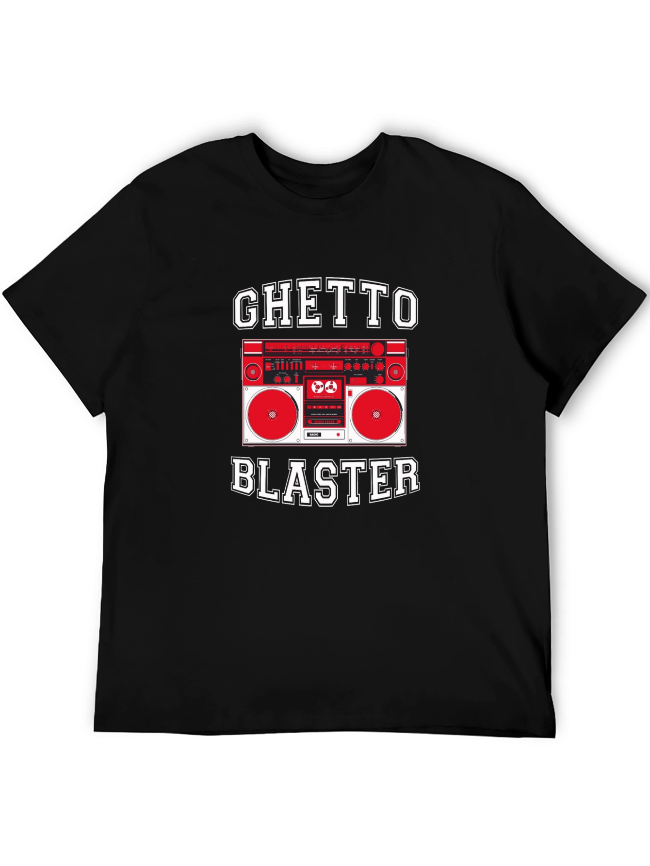 Ghetto Blaster Graphic Tee - Retro Boombox T-Shirt