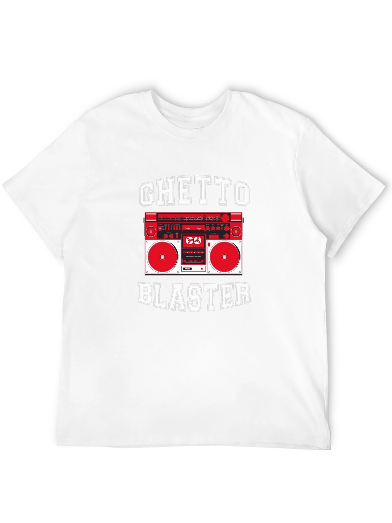 Ghetto Blaster Graphic Tee - Retro Boombox T-Shirt