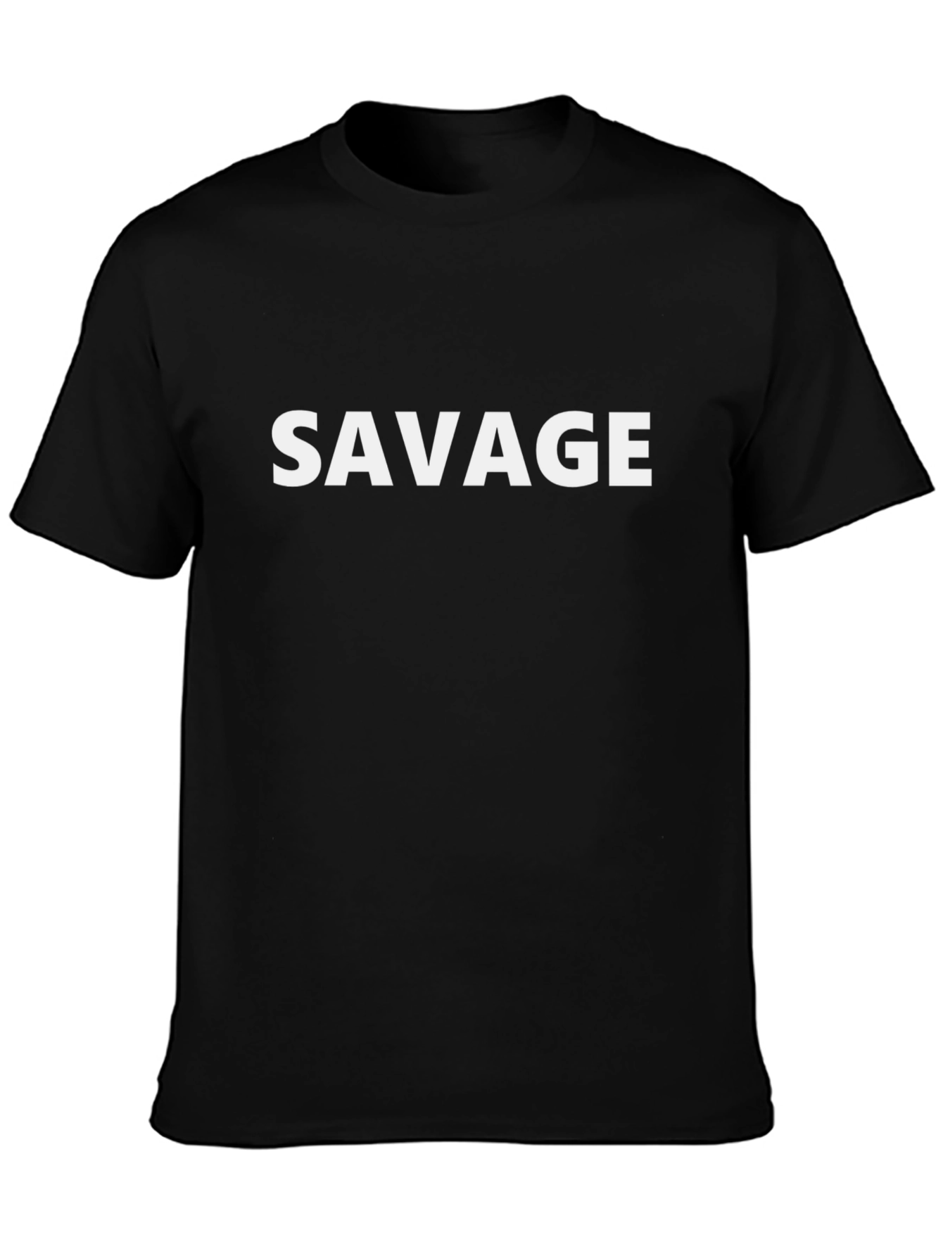 Mens Black Savage Graphic Tee