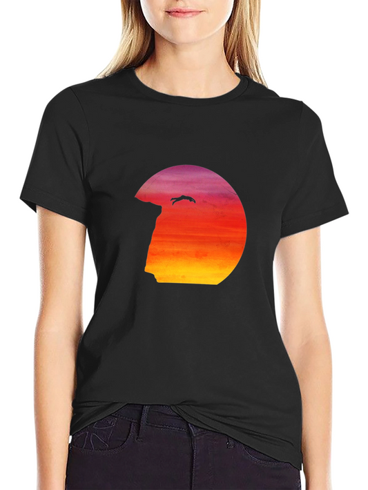 Cliff Diver Graphic Tee - Mens Black T-Shirt