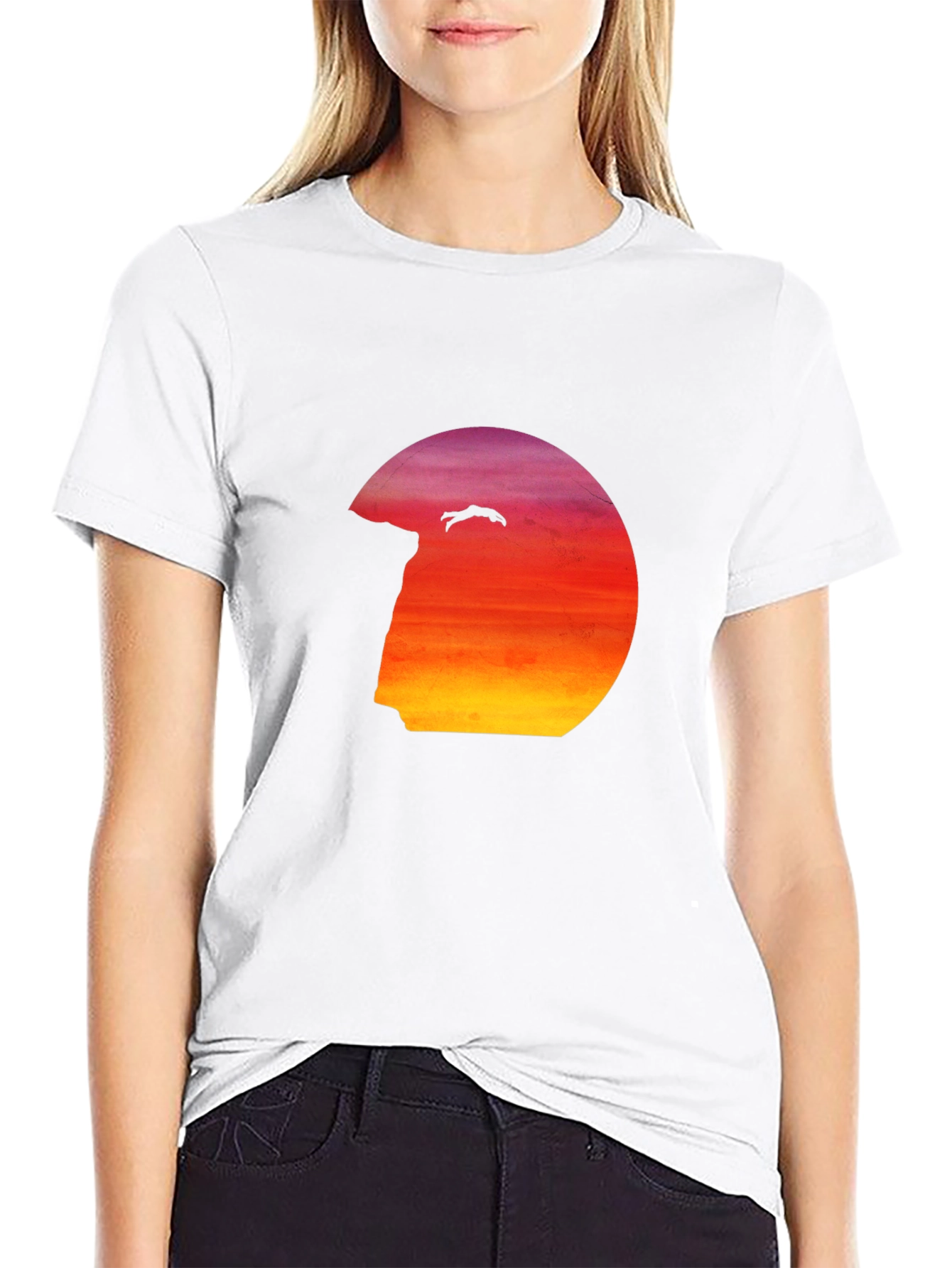 Cliff Diver Graphic Tee - Mens Black T-Shirt