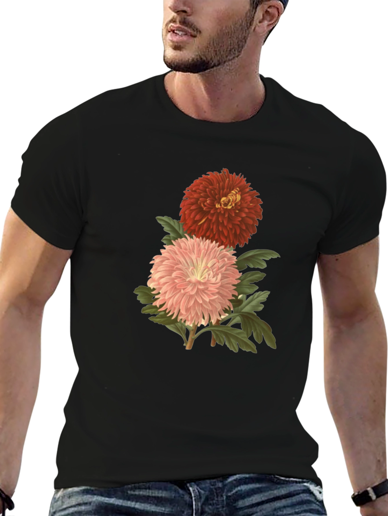 Floral Chrysanthemum Graphic Tee