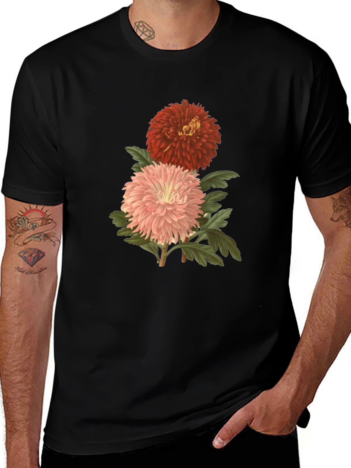 Floral Chrysanthemum Graphic Tee