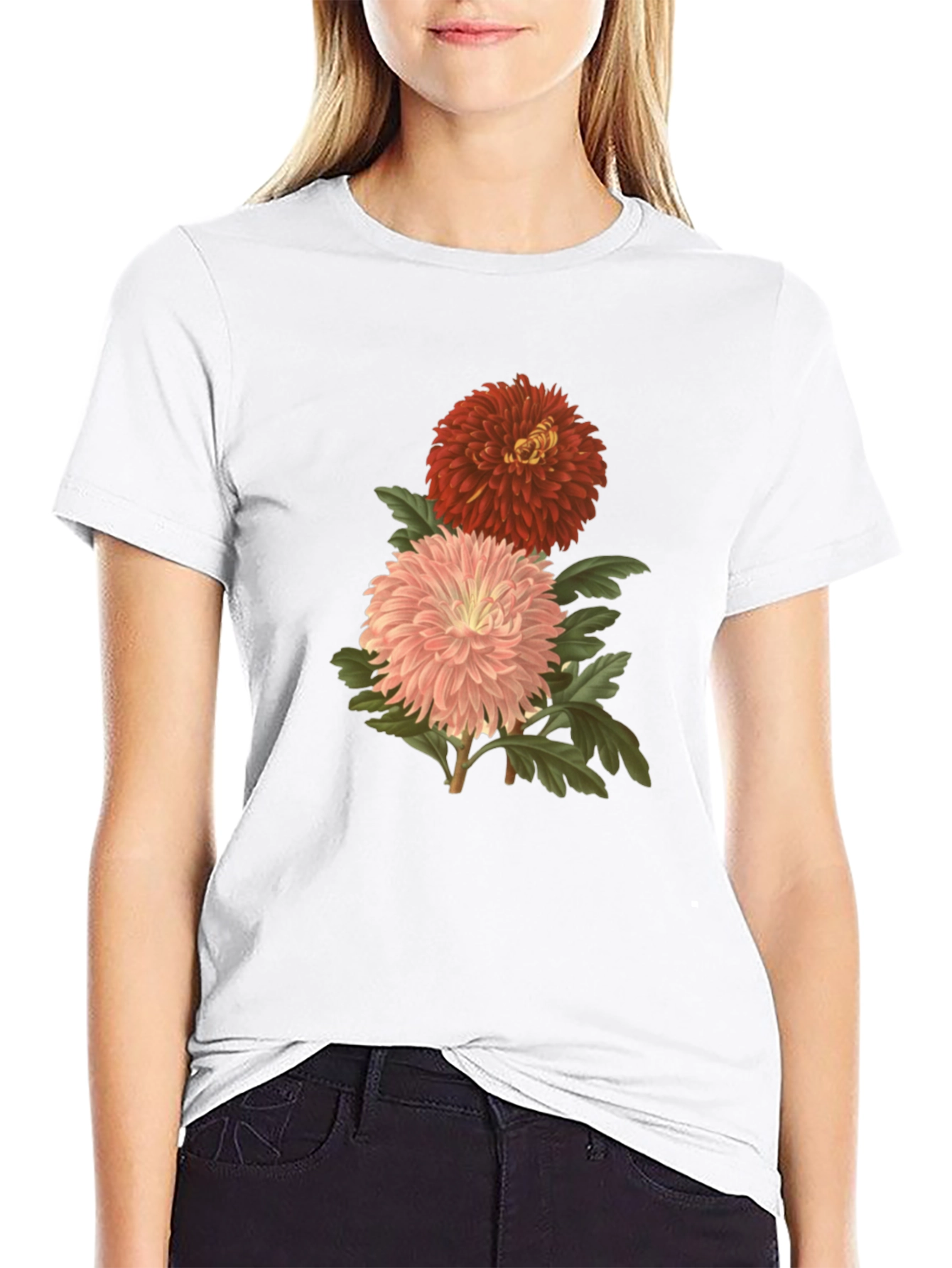 Floral Chrysanthemum Graphic Tee