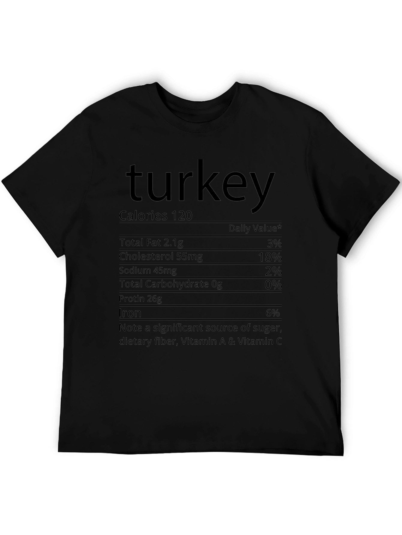 Turkey Nutrition Facts T-Shirt