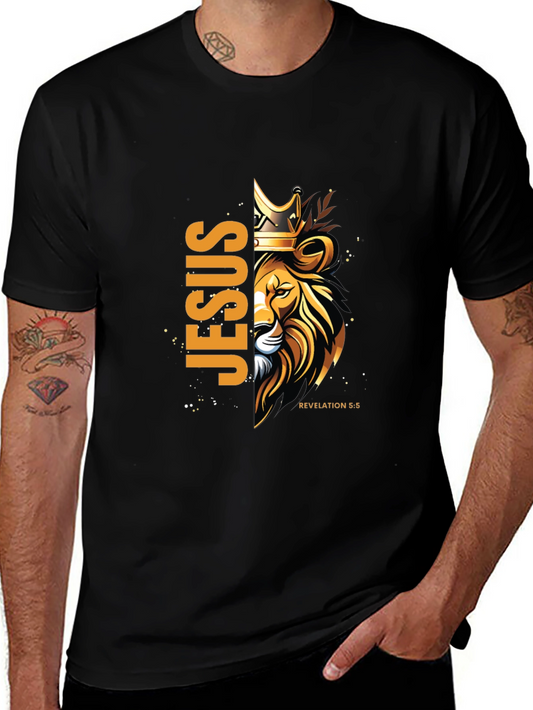 Jesus Lion Crown Graphic Tee