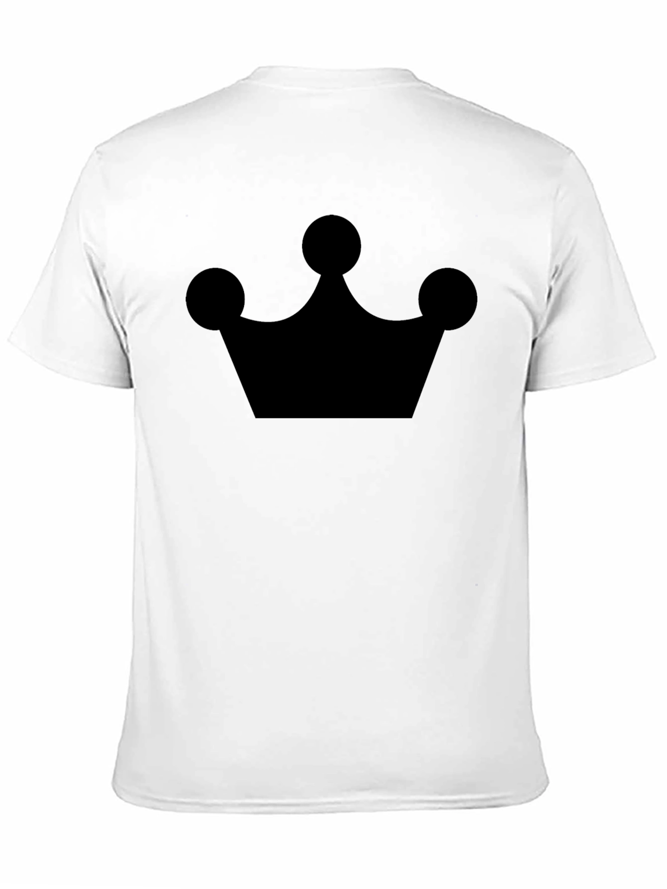 Crown Graphic Tee - Stylish Mens Black T-Shirt