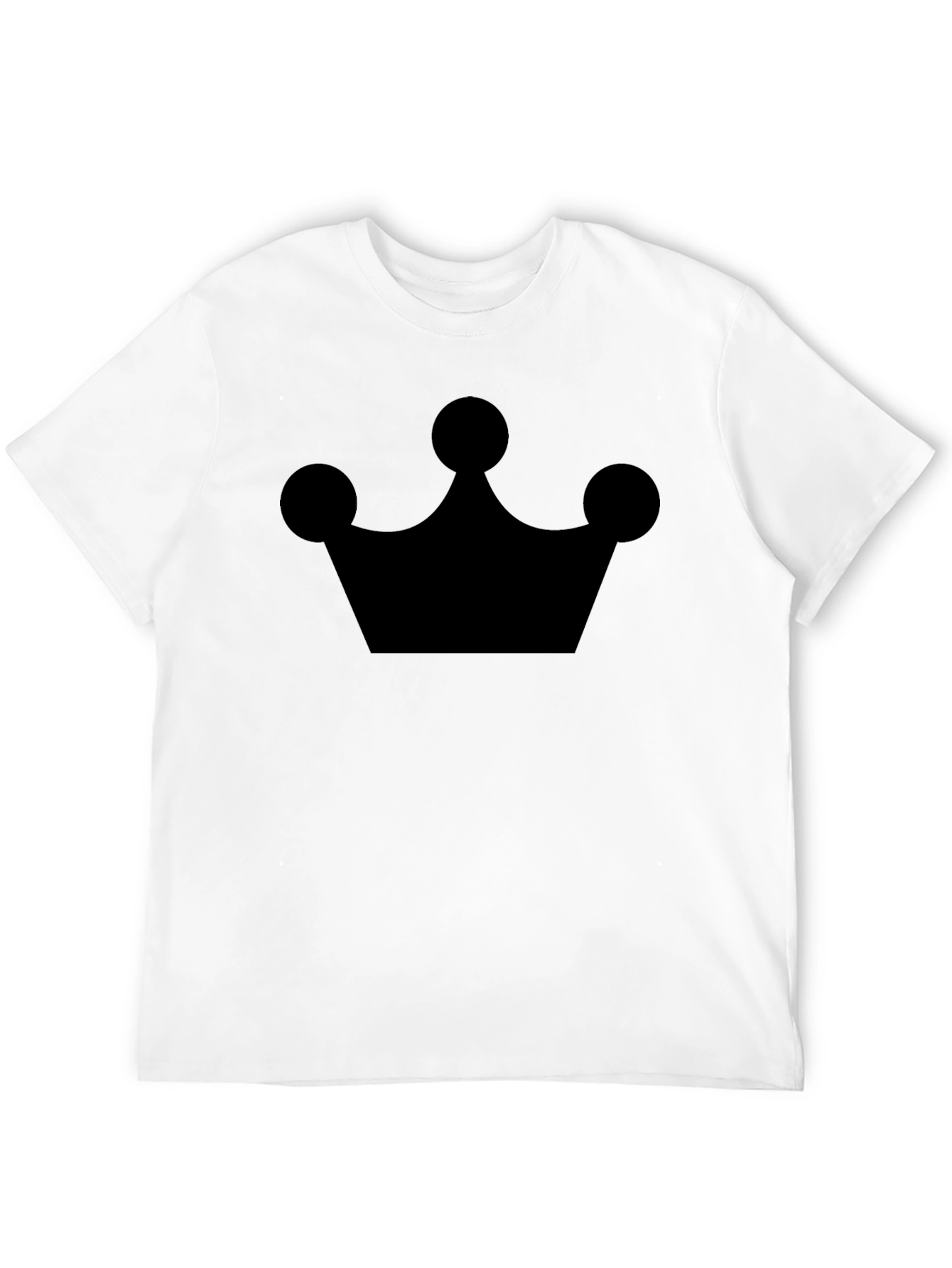 Crown Graphic Tee - Stylish Mens Black T-Shirt