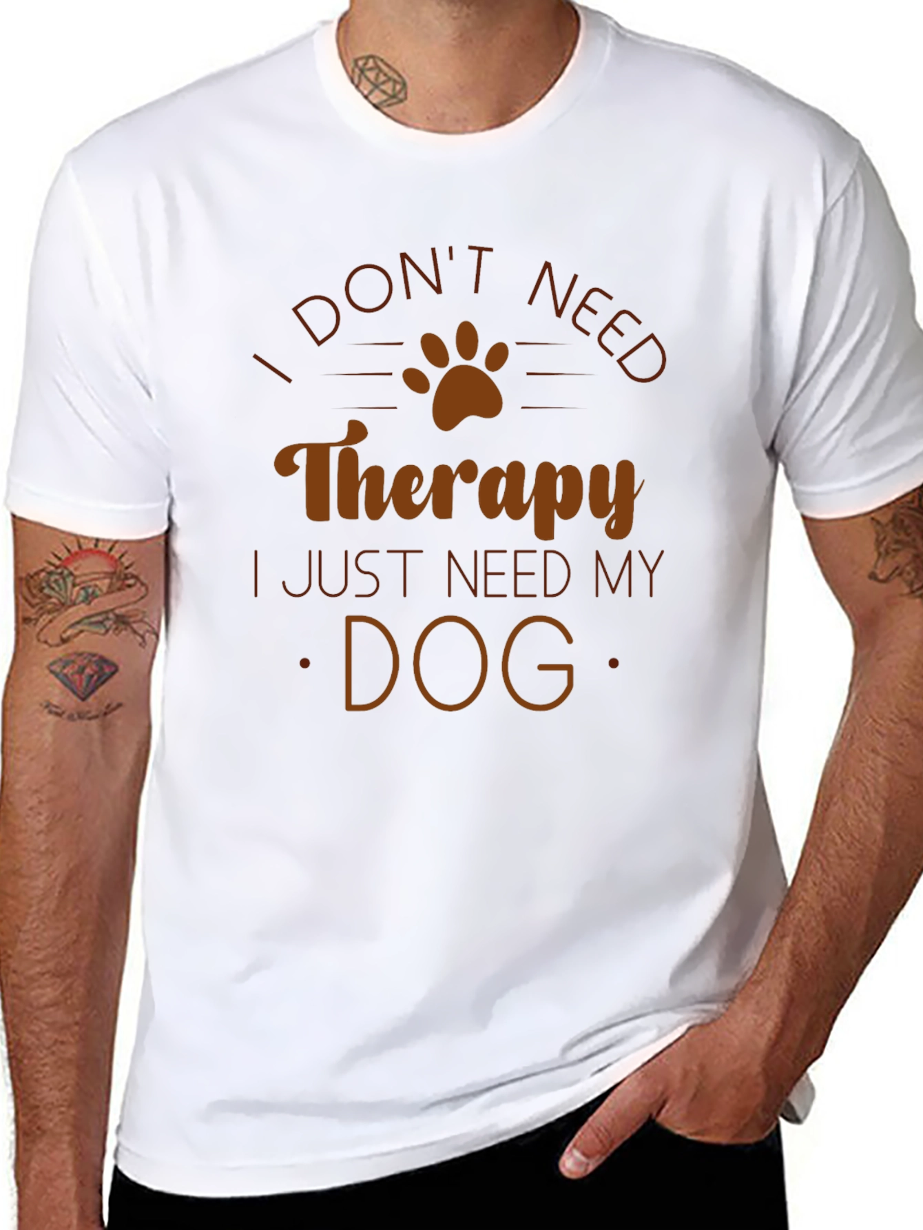 Dog Therapy Graphic Tee - Comfort and Style