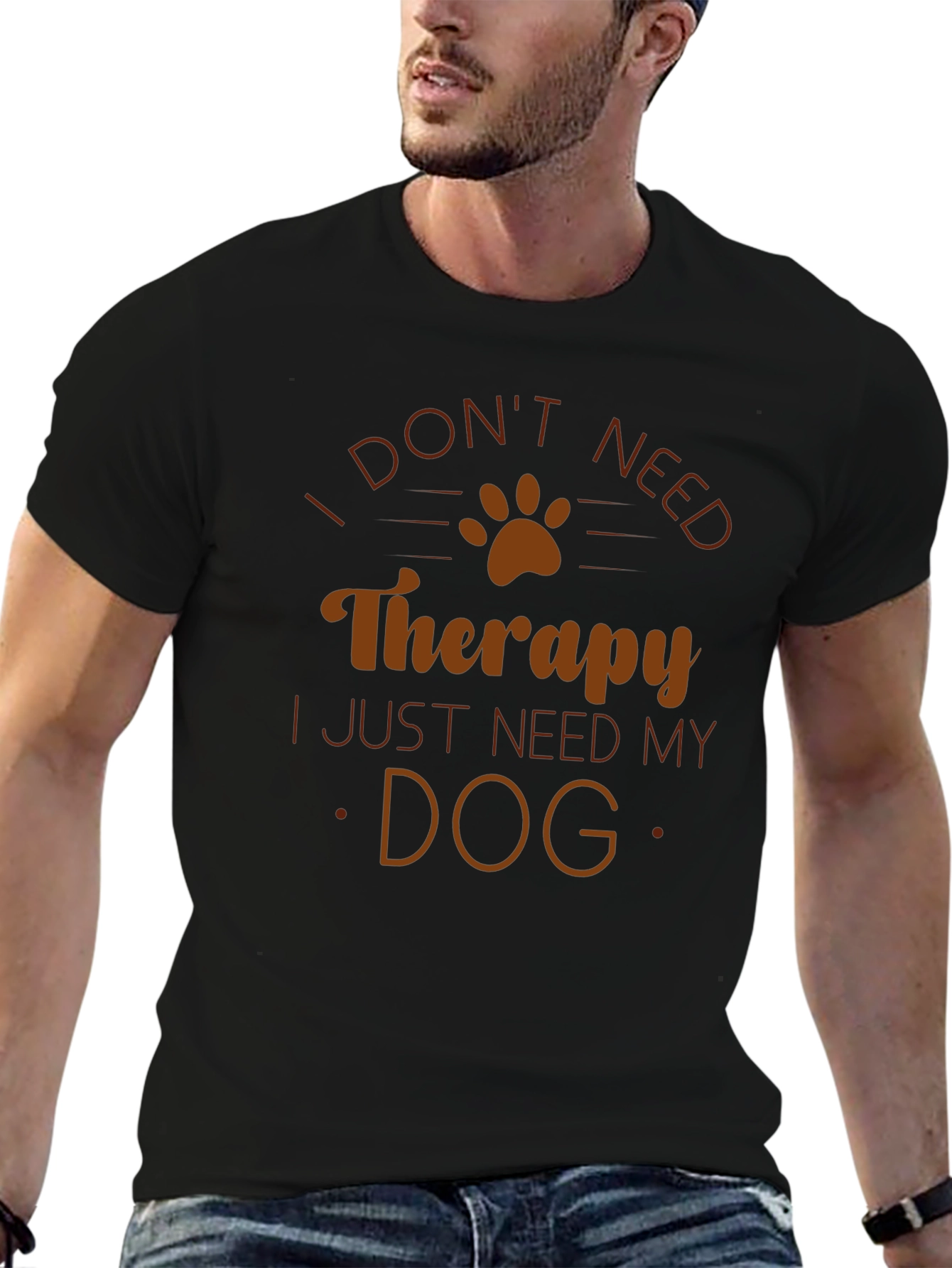 Dog Therapy Graphic Tee - Comfort and Style