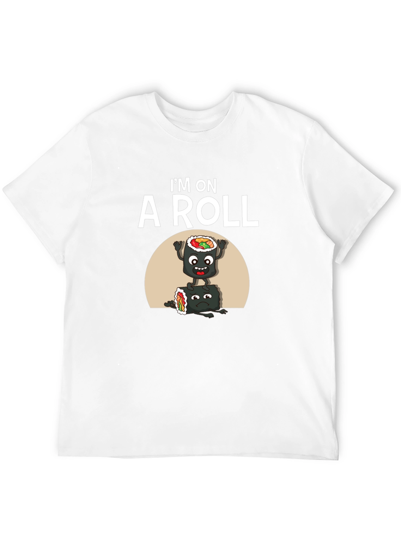 Im on A Roll Sushi Graphic Tee - Black