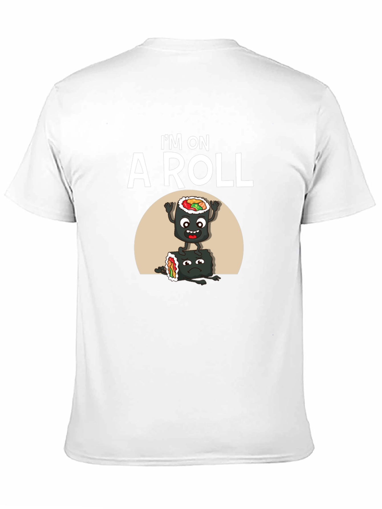 Im on A Roll Sushi Graphic Tee - Black