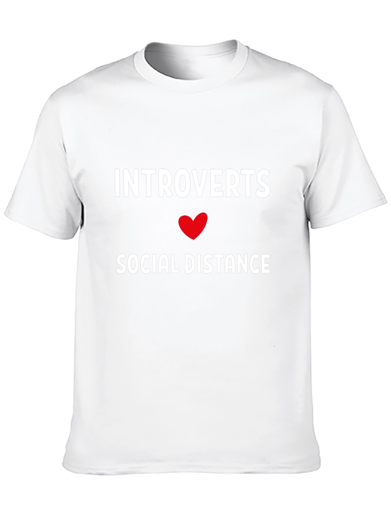 Introverts Social Distance Graphic Tee