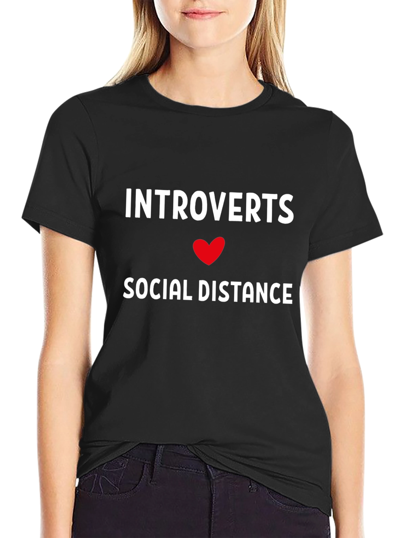 Introverts Social Distance Graphic Tee