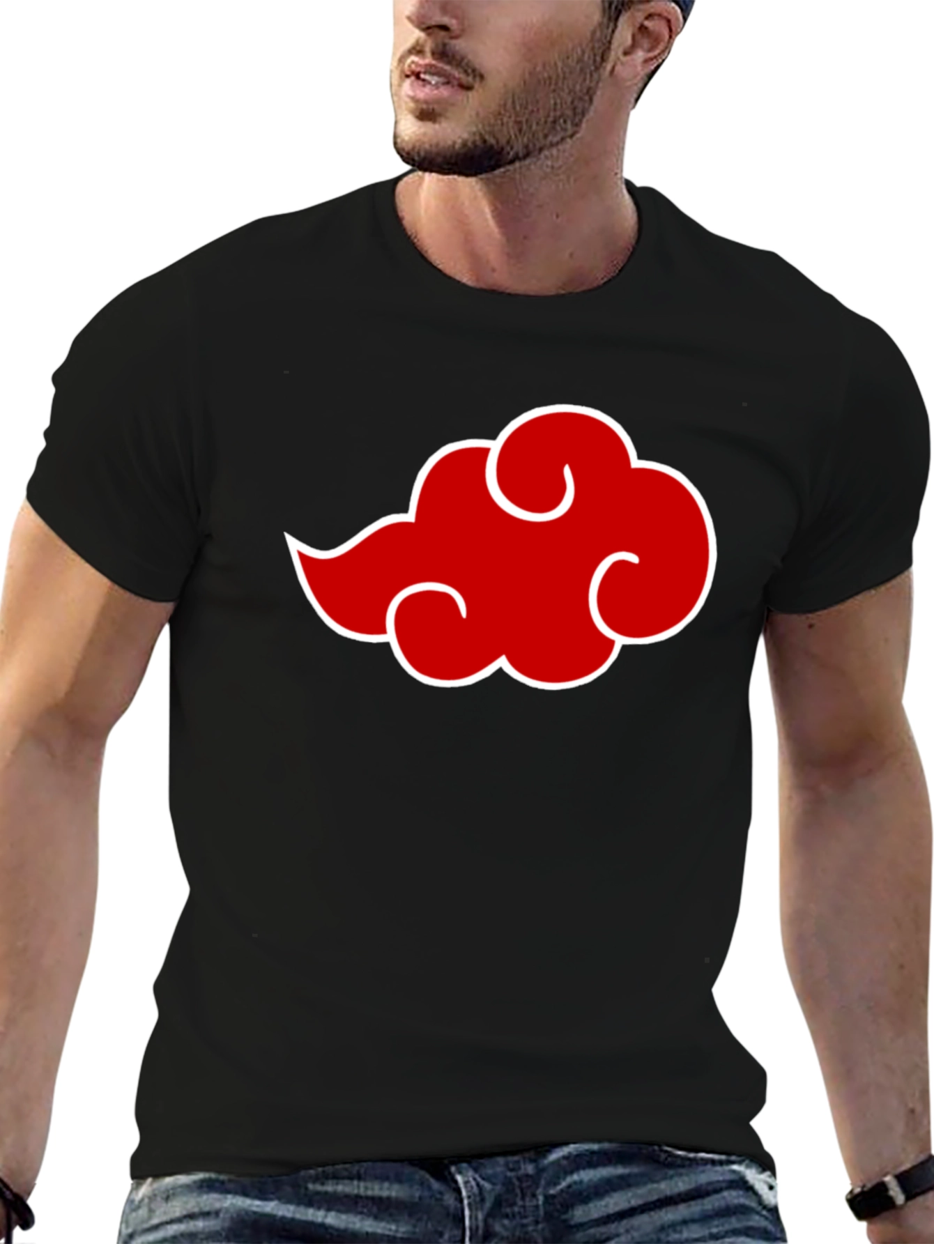 Akatsuki Cloud Anime T-Shirt - Classic Crew Neck Tee