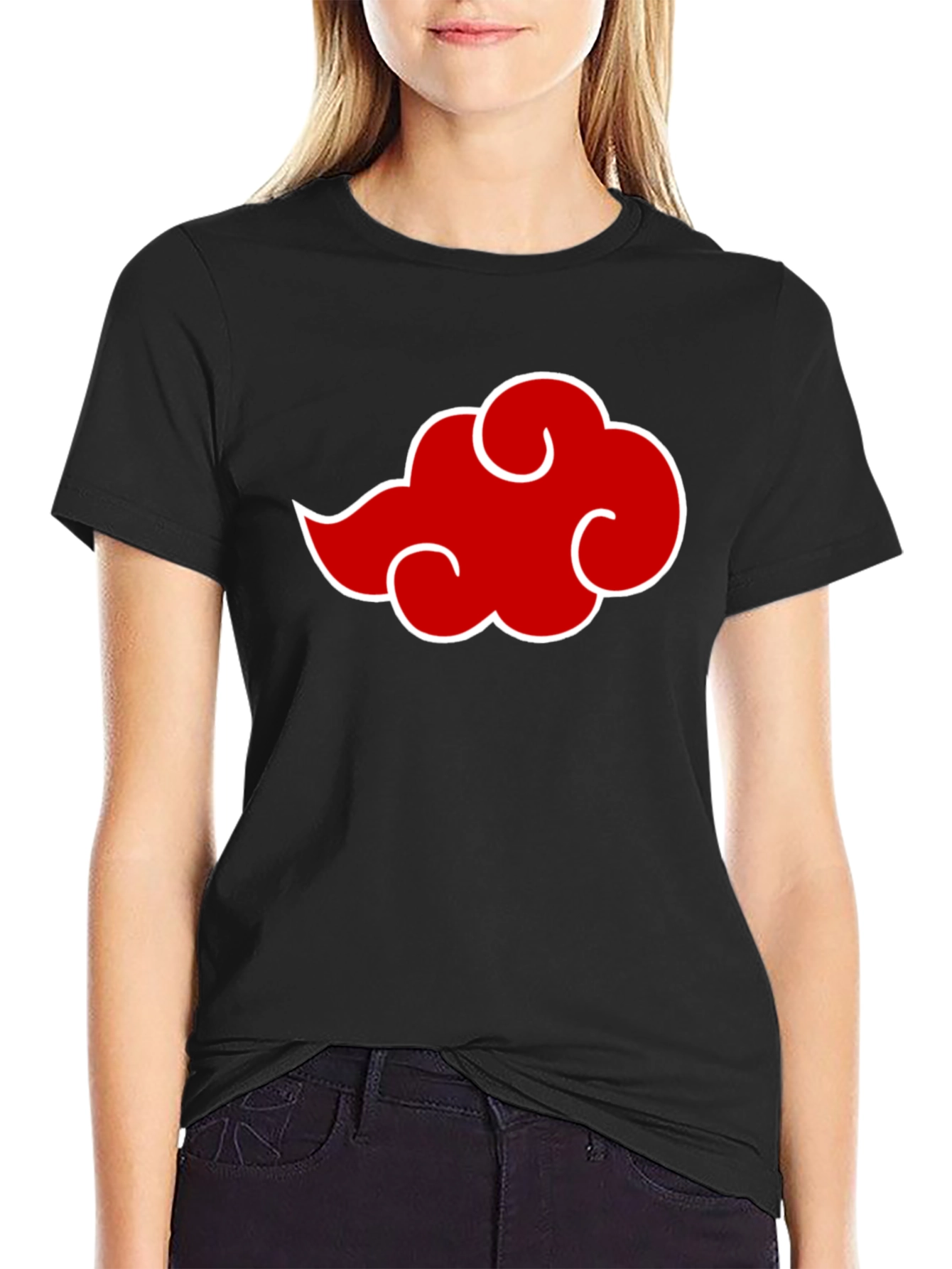 Akatsuki Cloud Anime T-Shirt - Classic Crew Neck Tee