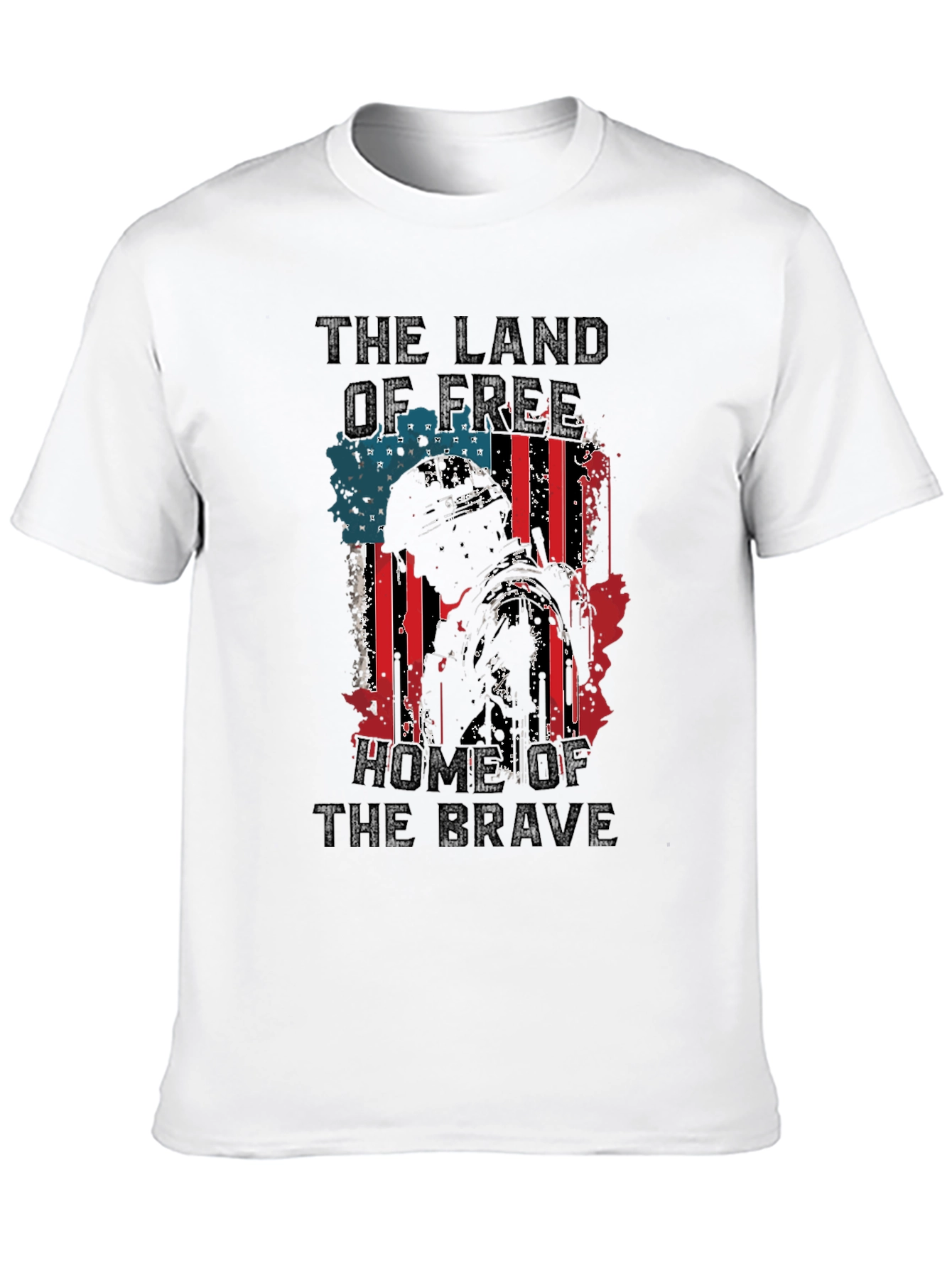 Patriotic USA Flag Graphic Print T-Shirt